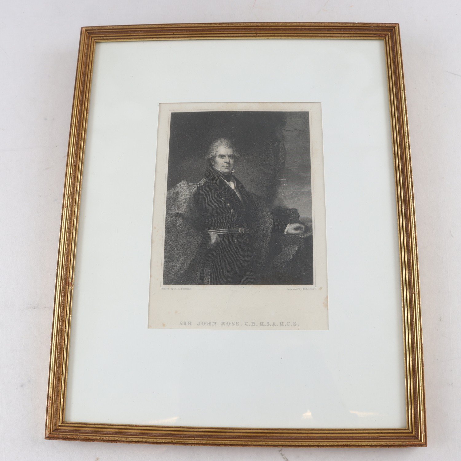 Print B.R Faulkner, Sir John Ross, (1777-1856), Samfraktas ej
