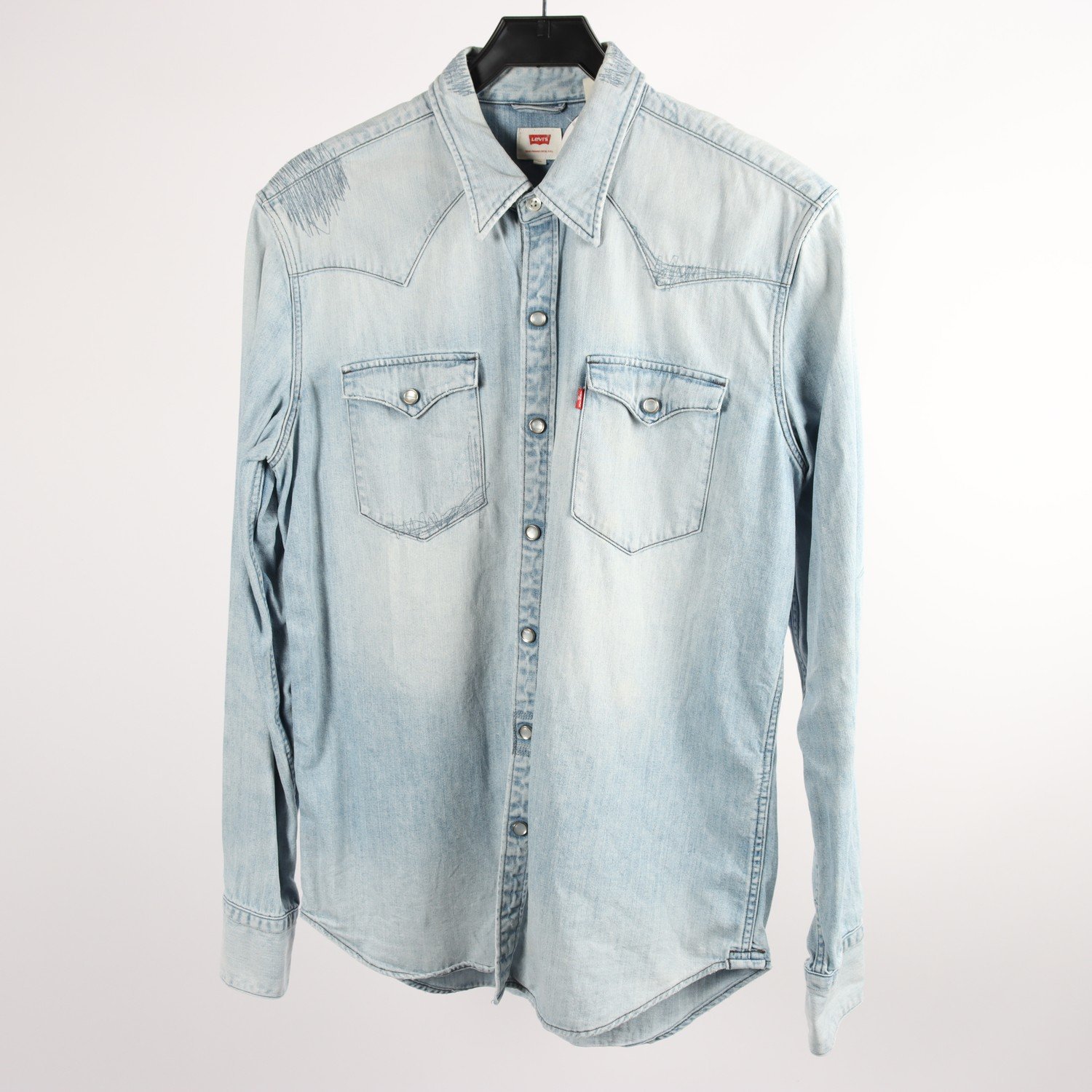 Jeansskjorta, Levis, blå, stl. M