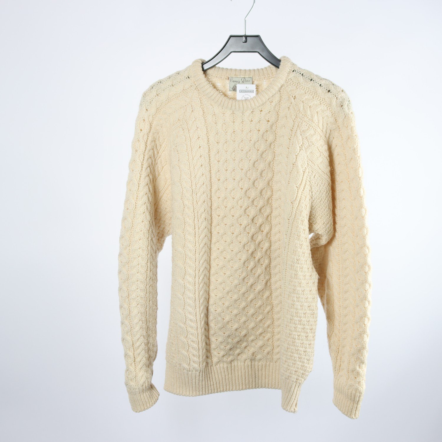 Tröja, Carraig Donn, Irland, offwhite, stl. M