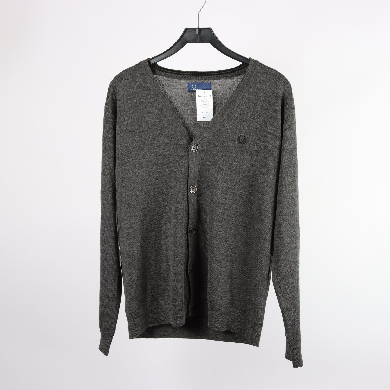 Kofta, Fred Perry, grå, stl. L