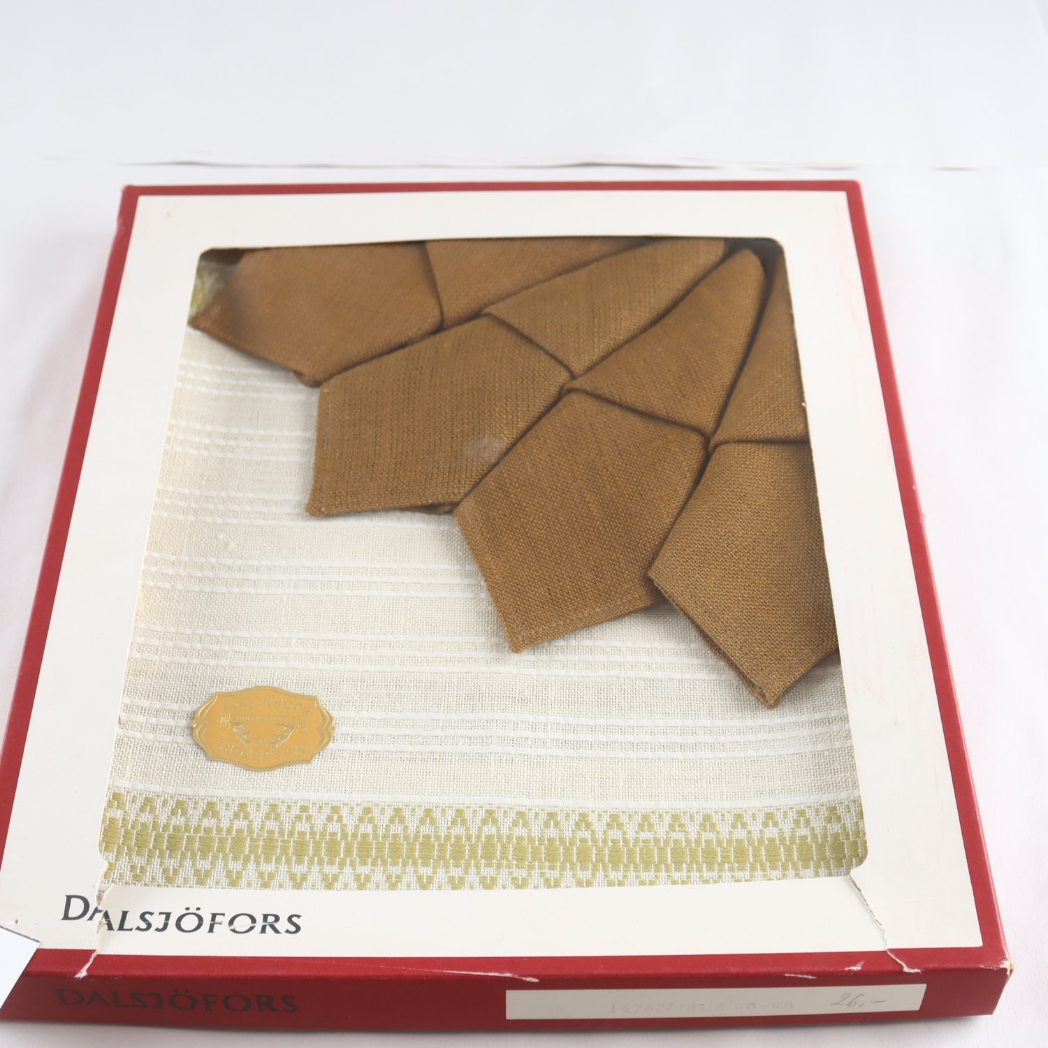 Duk, Dalsjöfors, björnlinne, beige, brun
