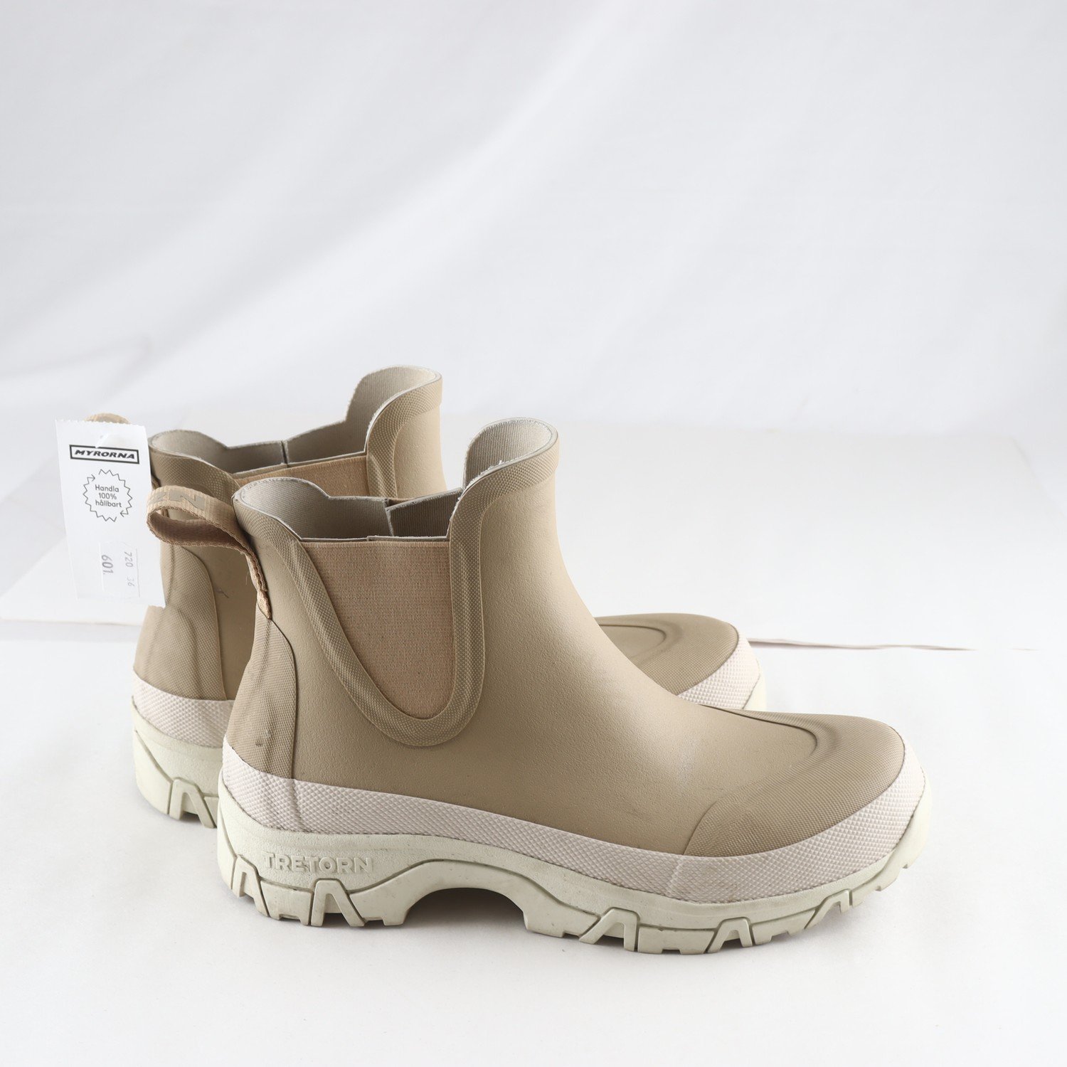 Gummistövlar, Tretorn, beige, grön, stl. 40.