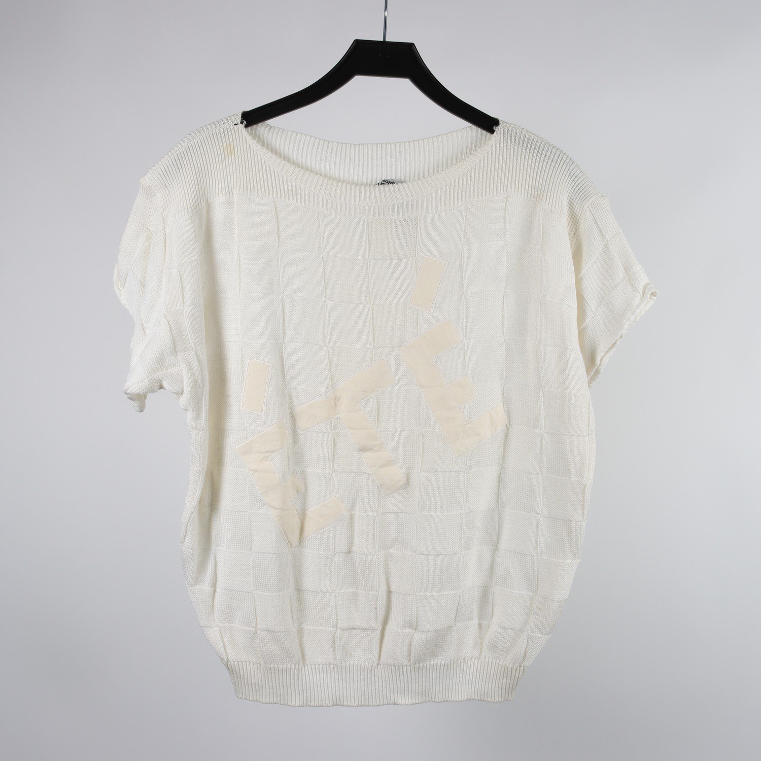 Tröja, vintage, NK Nordiska Kompaniet, vit, stl ca. S/M