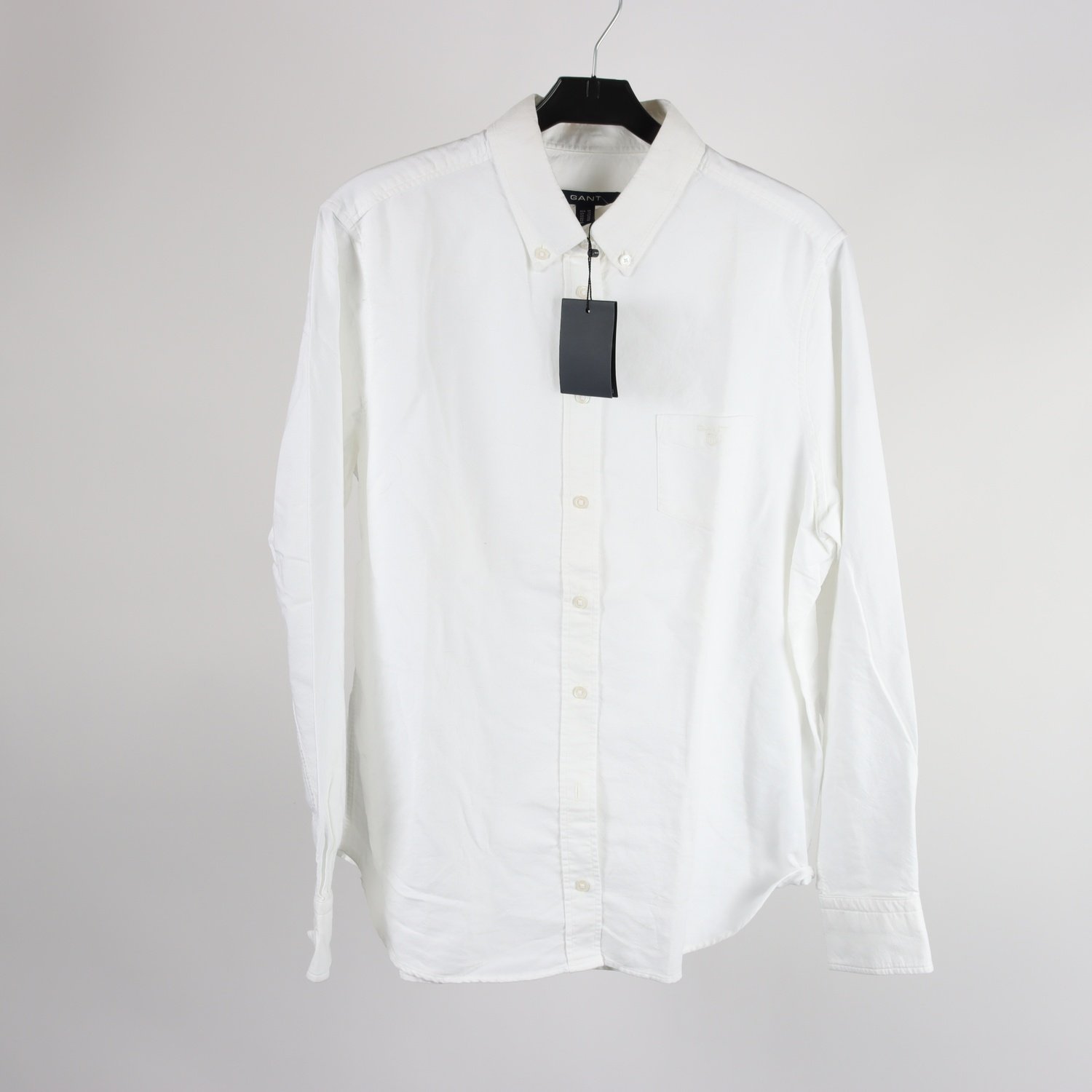 Blus, Gant, vit, stl. 46