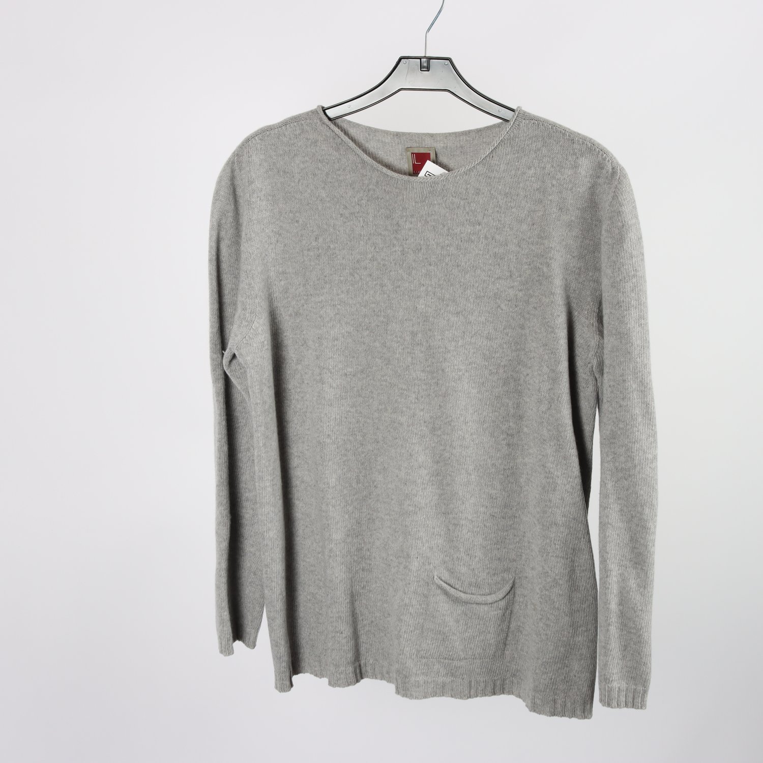 Tröja, Il Lanifico, grå, ull, cashmere, stl. ca. M.