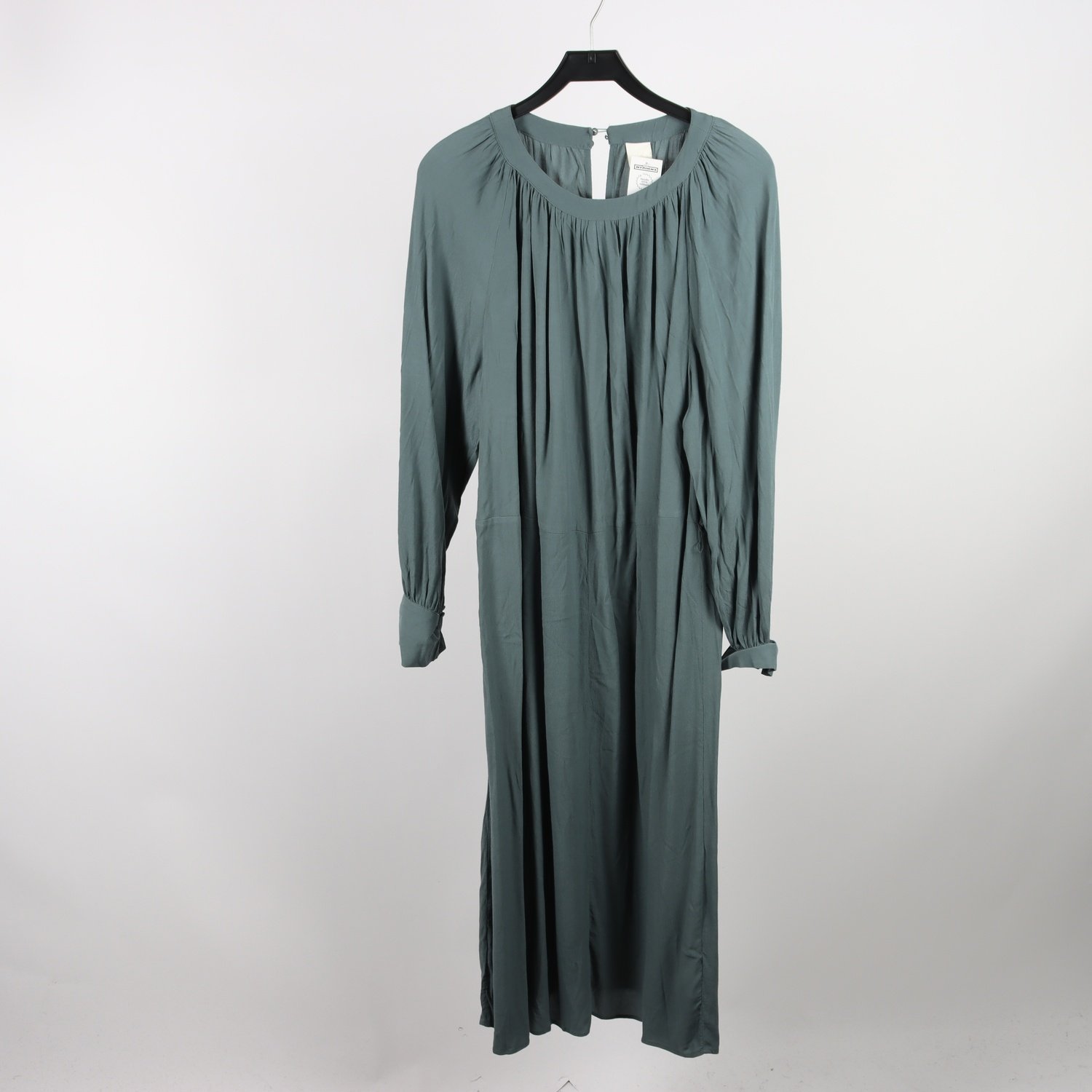 Klänning, H&M, grå, grön, stl. XL.