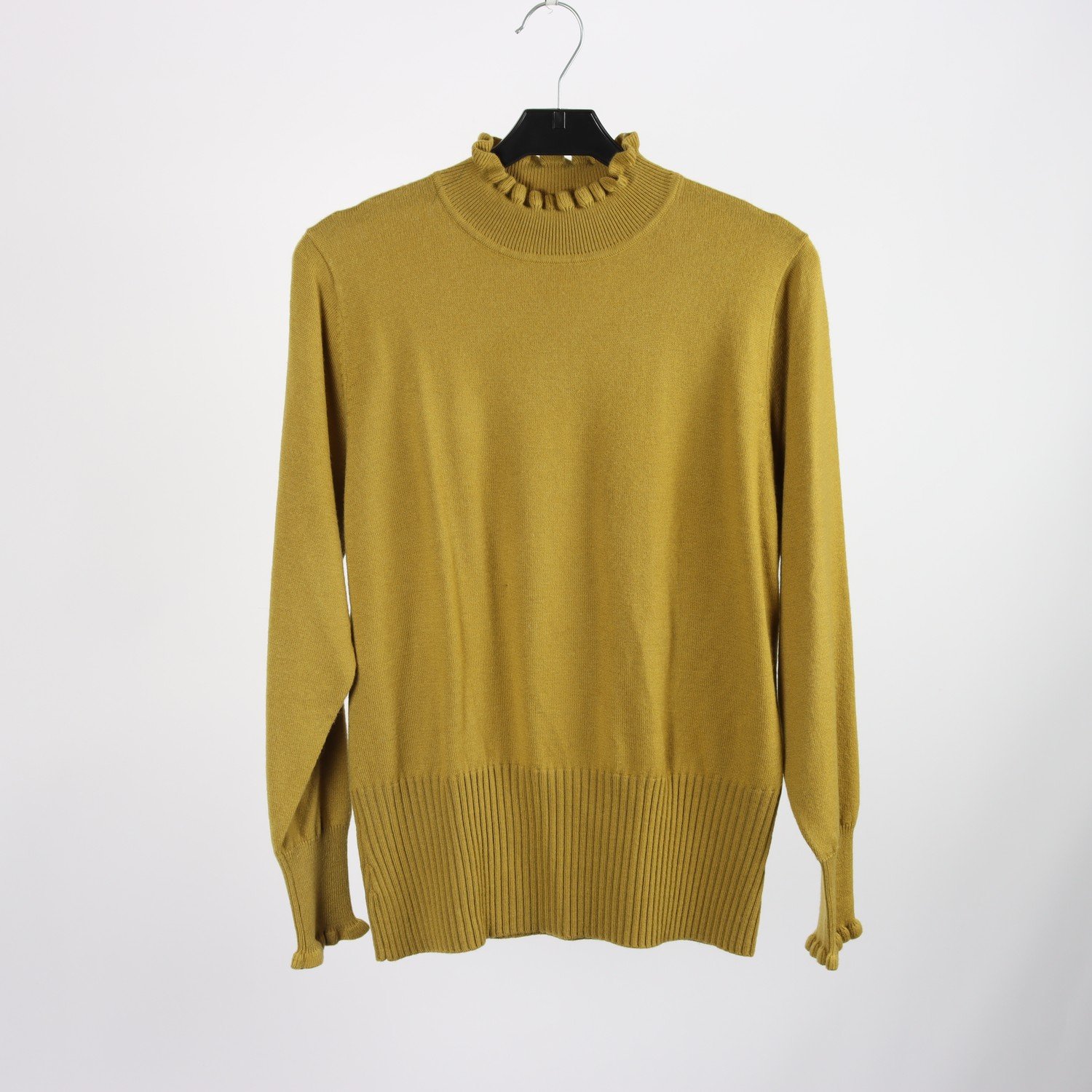 Tröja, Milana, olivgrön, ull, cashmere, stl. 40.
