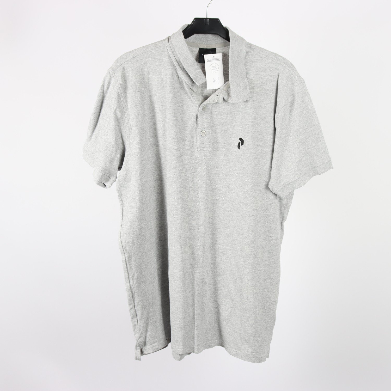 Piké, Peak Performance, grå, stl. XL.