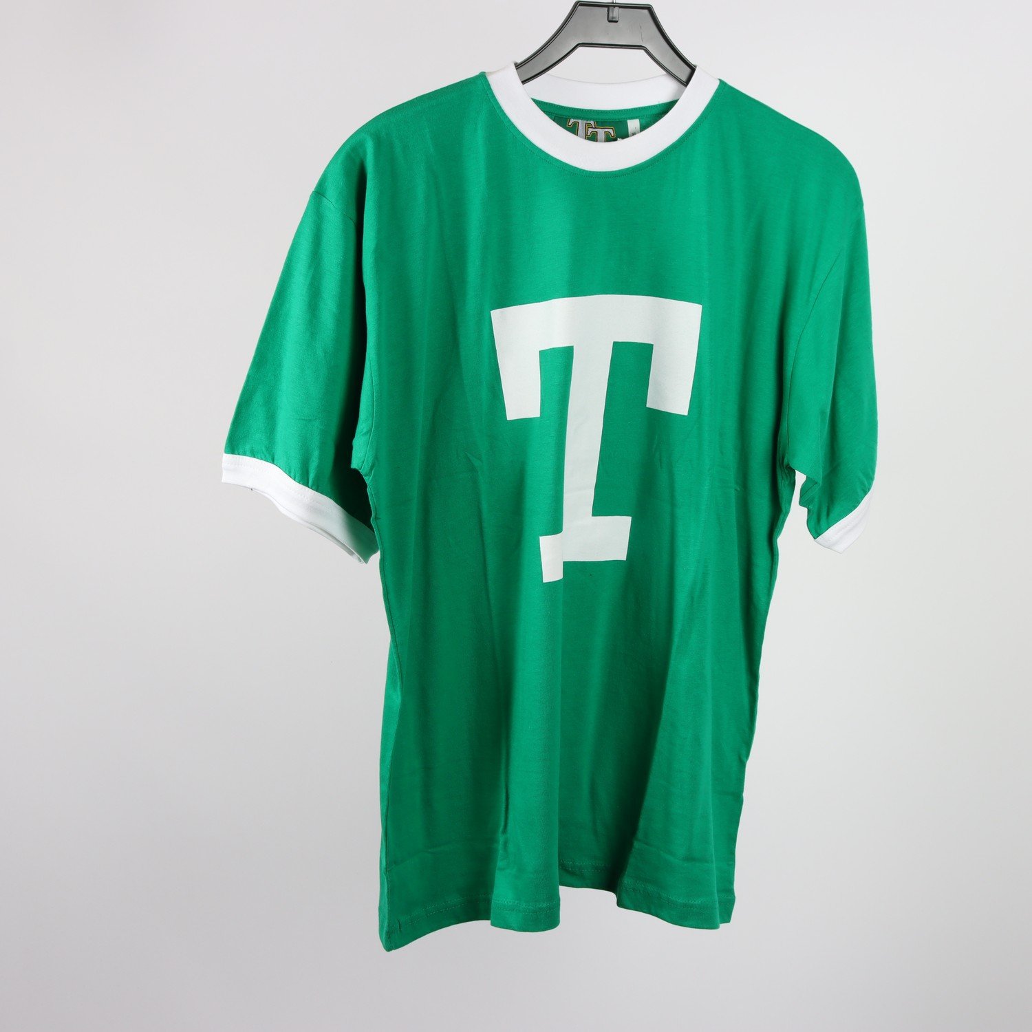 T-shirt, TT, Three Towns, grön, vit, stl. XL.