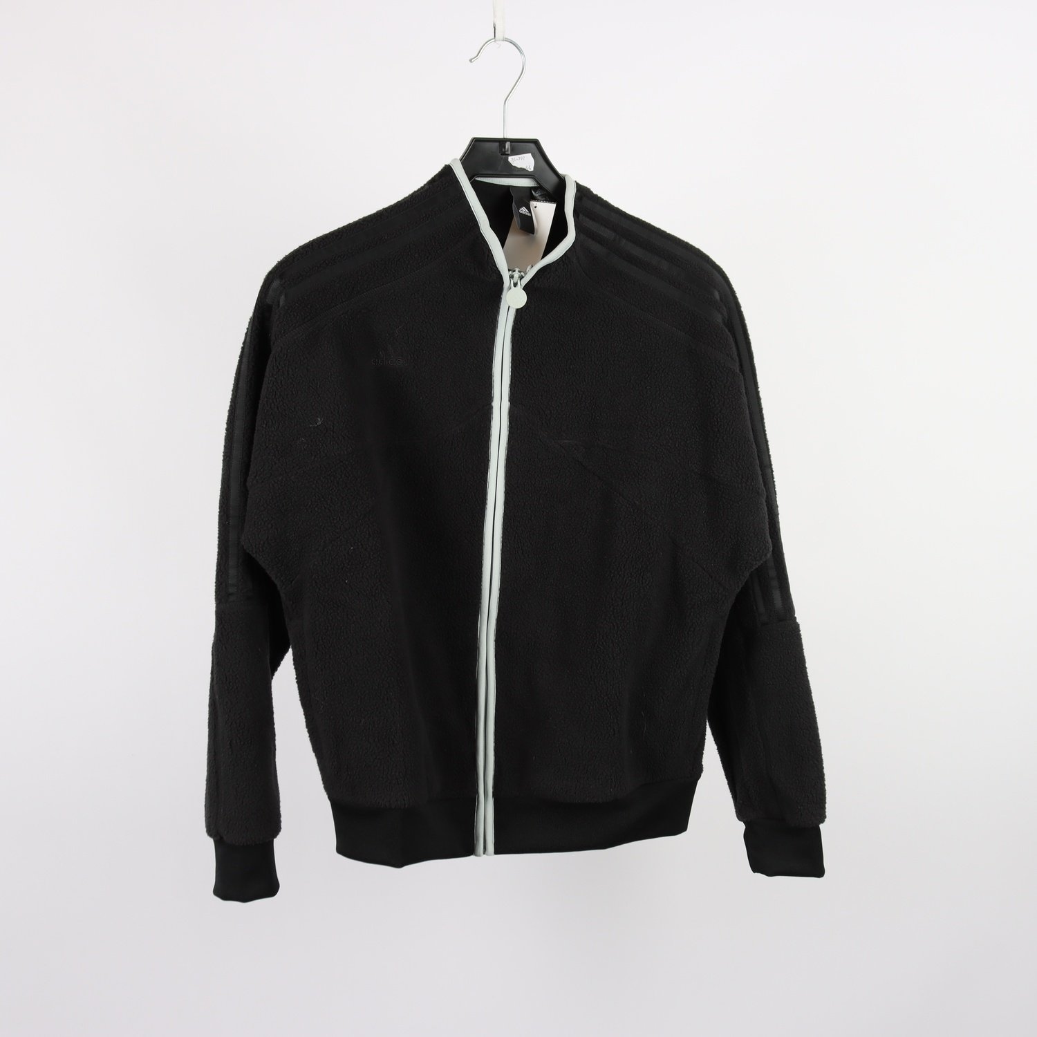 Fleecejacka, Adidas, svart, stl. S