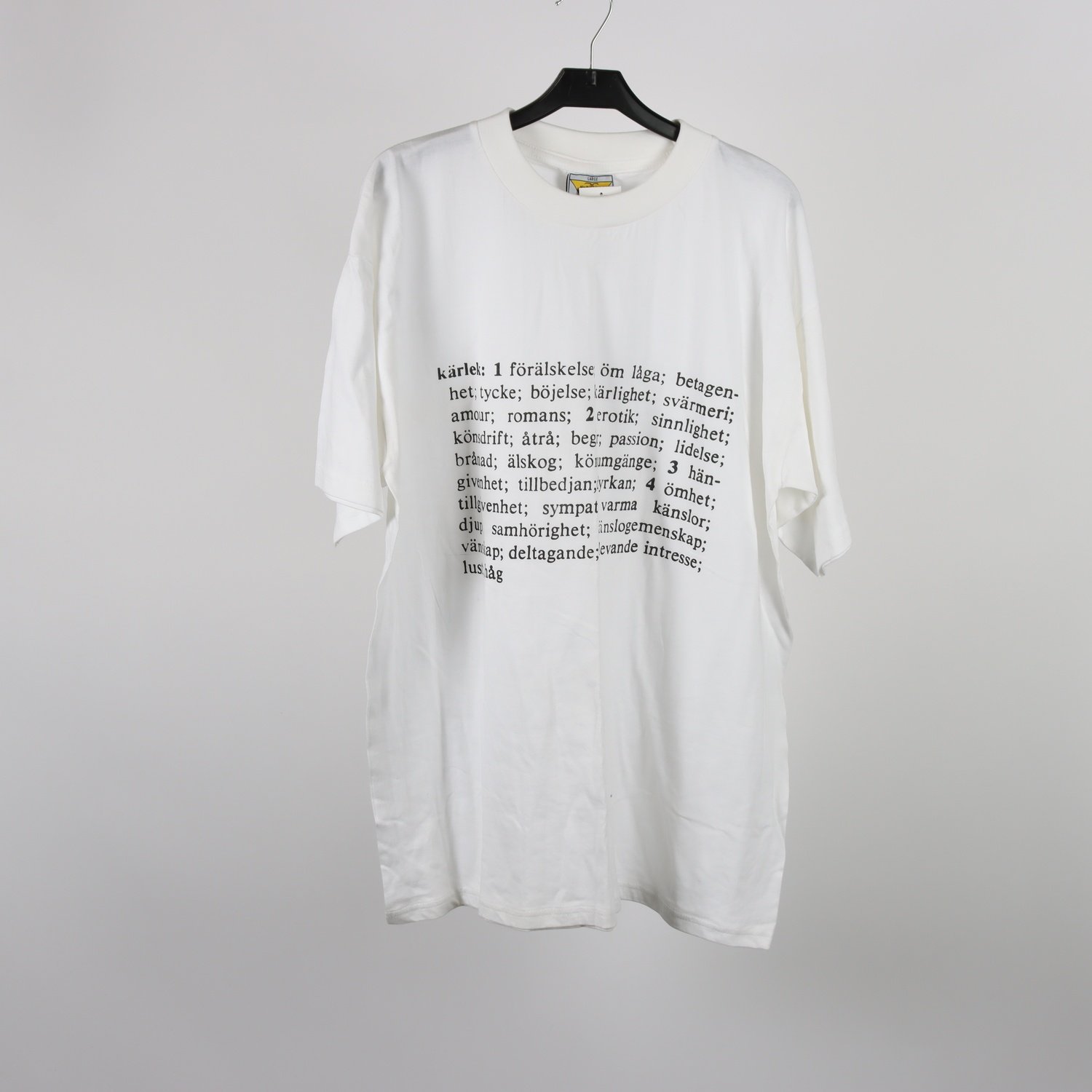 T-shirt, No Problem, vit, stl. L