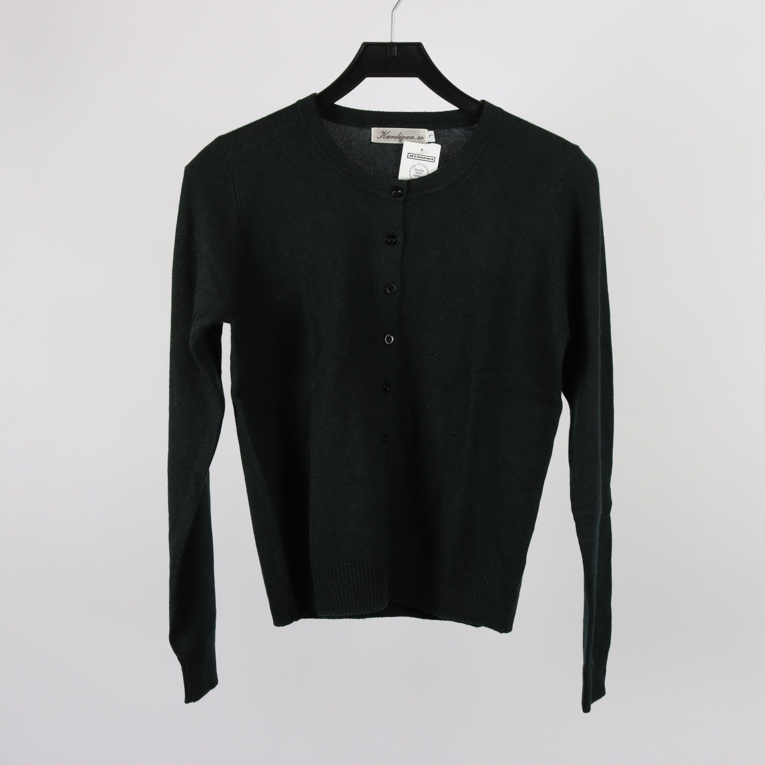 Kofta, Kardigan, mörkgrön, silk/cashmere, stl. L