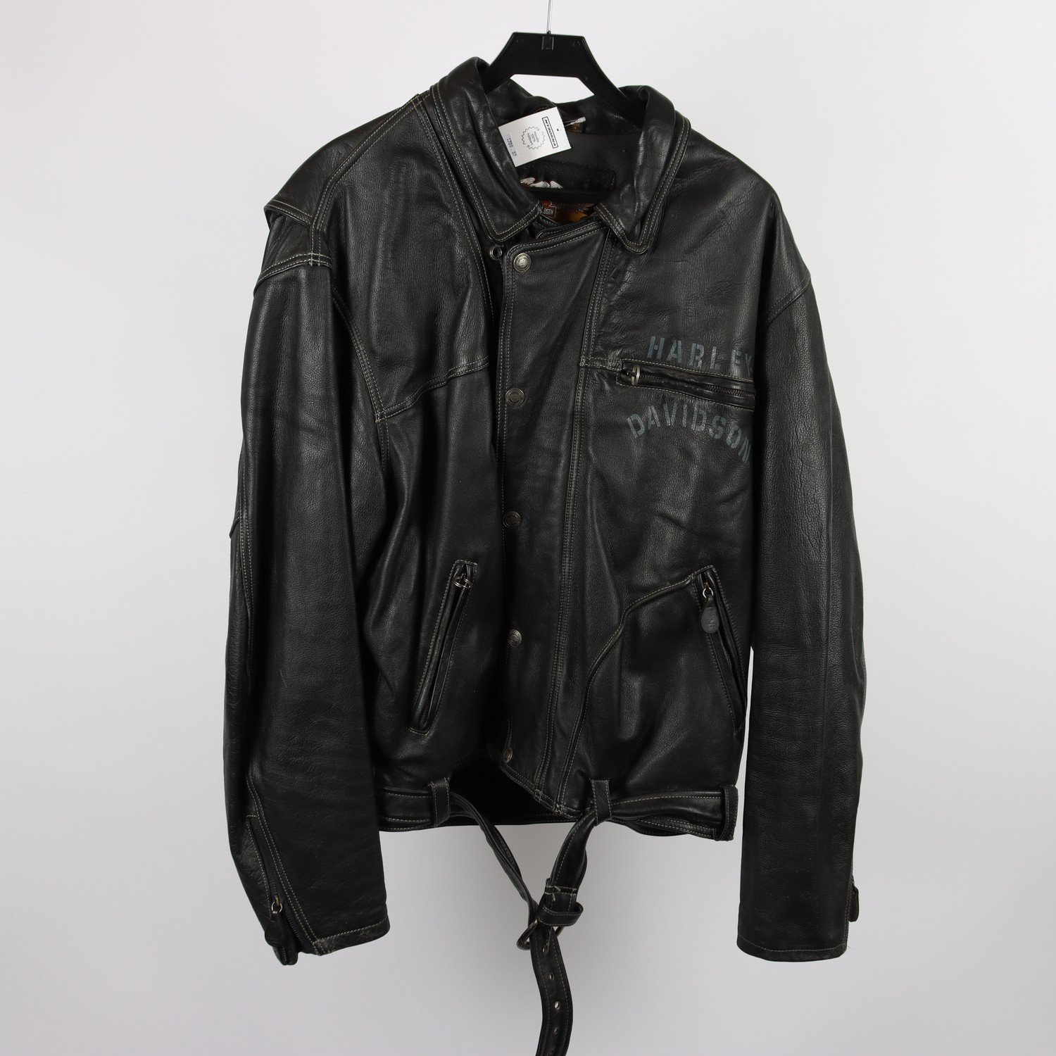 Skinnjacka, Harley Davidson, svart, stl. XXL