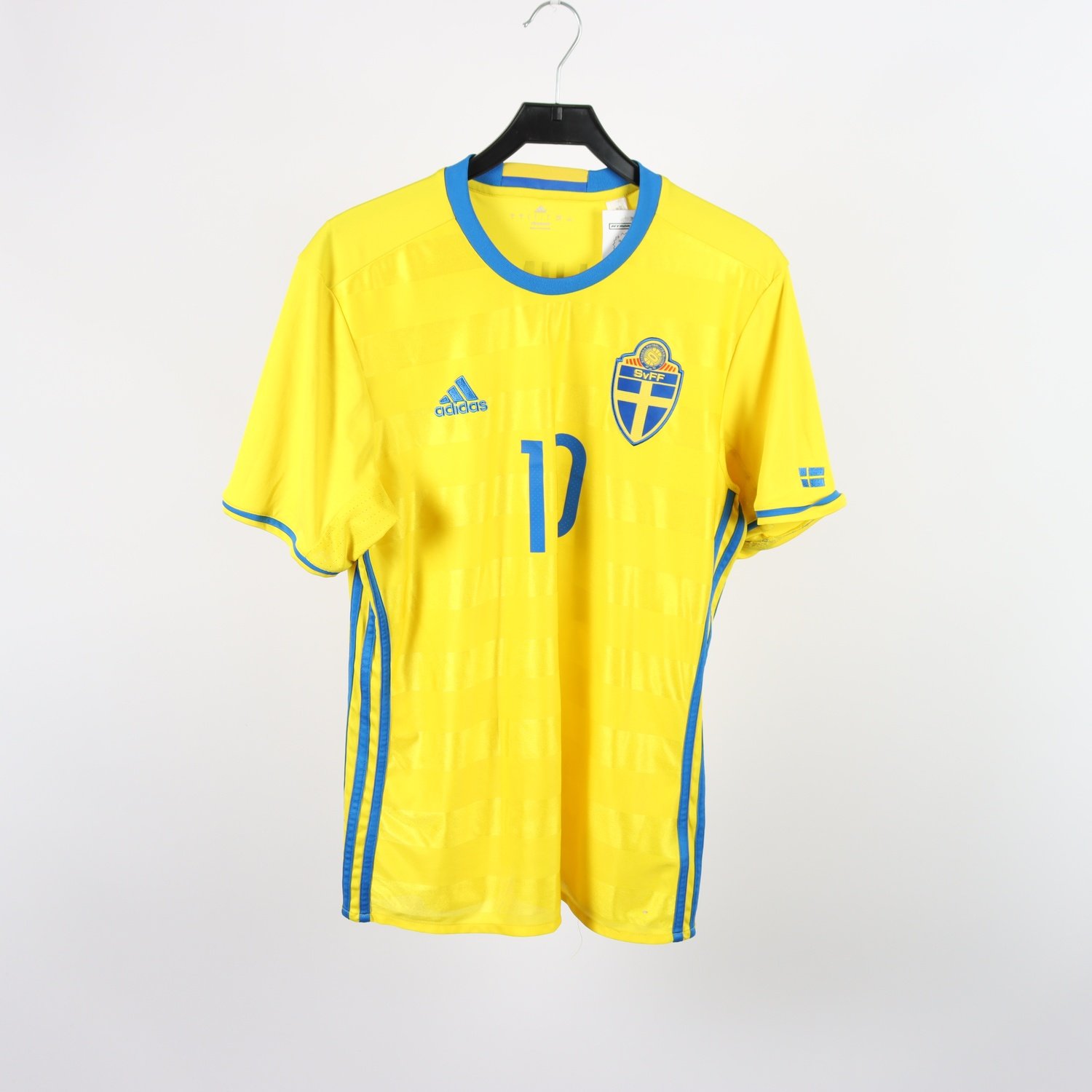 Fotbollströja, Adidas Sverige, Ibrahimovic 10, gul, stl. L