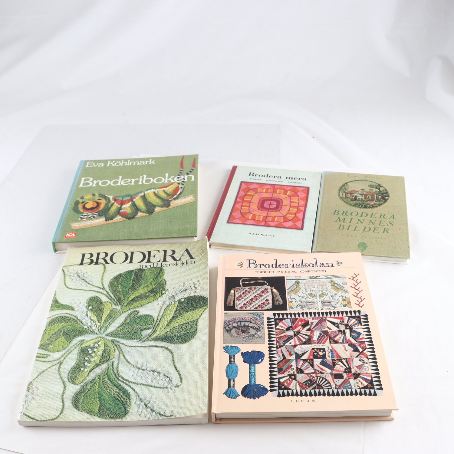 Broderi, bokpaket med 5 volymer