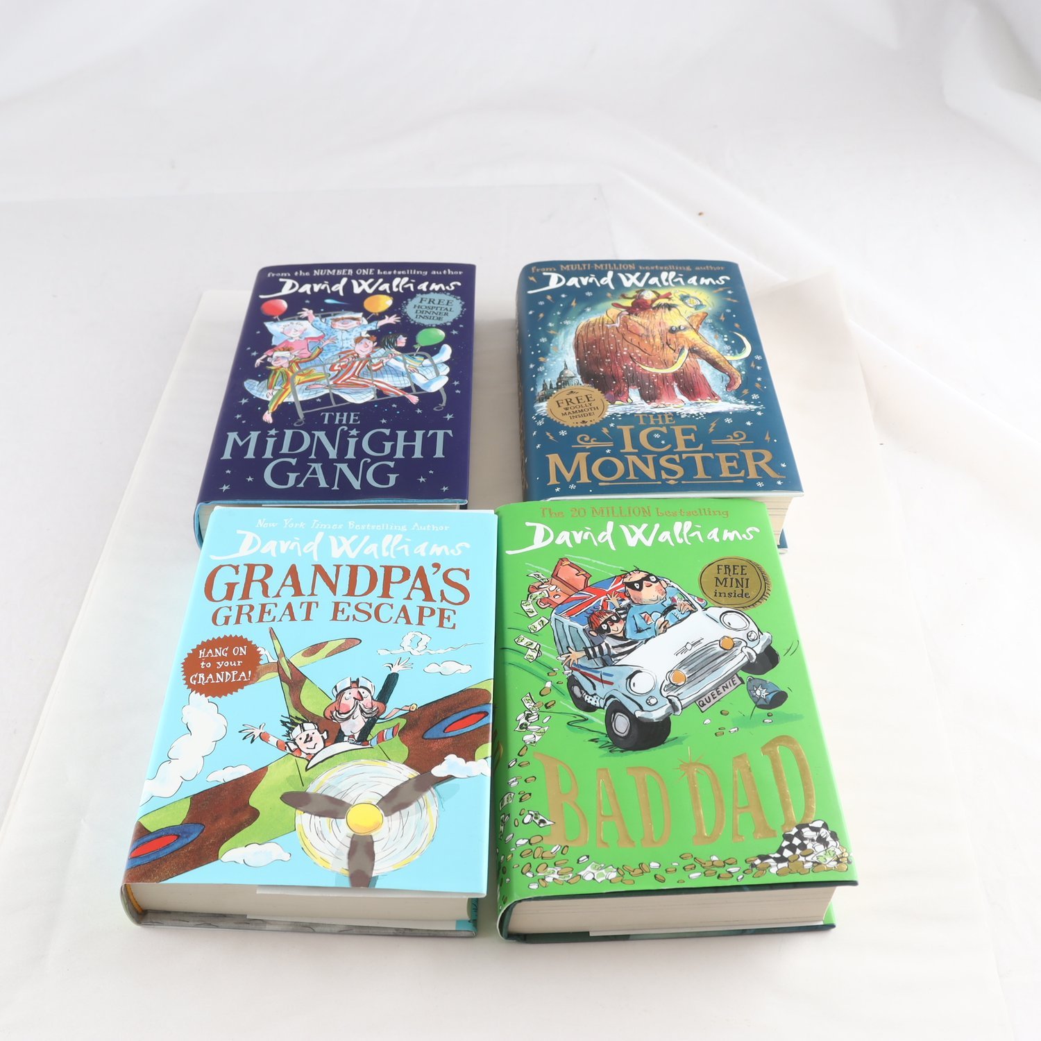 David Walliams, bokpaket med 4 volymer