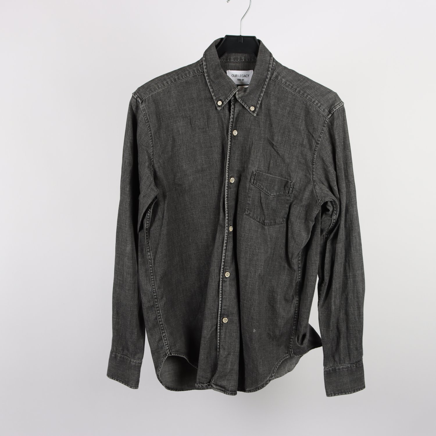 Jeansskjorta, Our Legacy, svart, stl. M/48