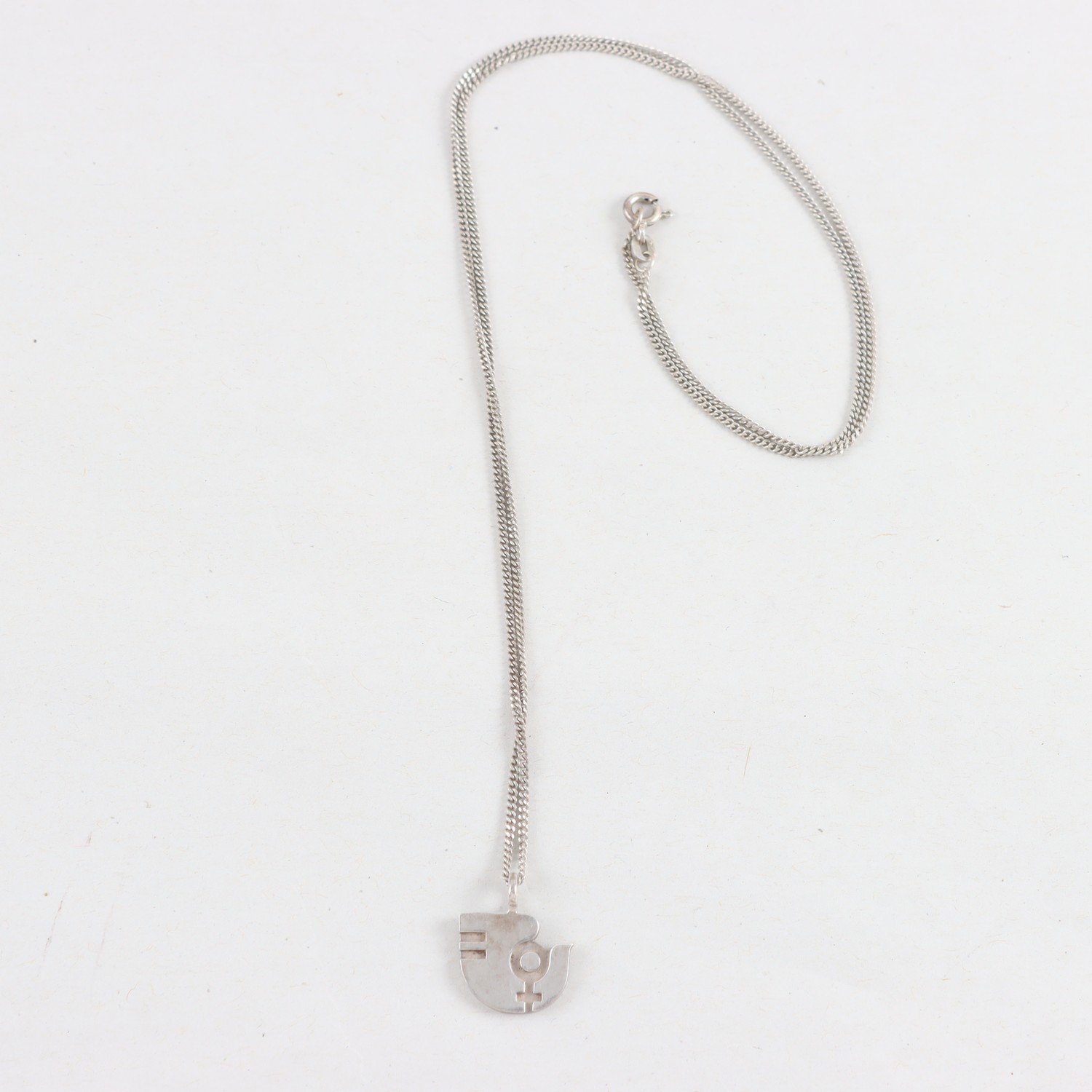 Halsband, hänge, silver 925, duva, Aarikka, Finland, vikt: