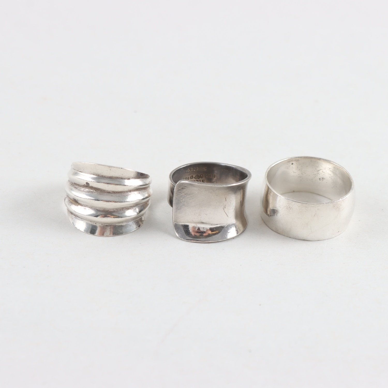 Ringar, silver, vikt: 21,9g