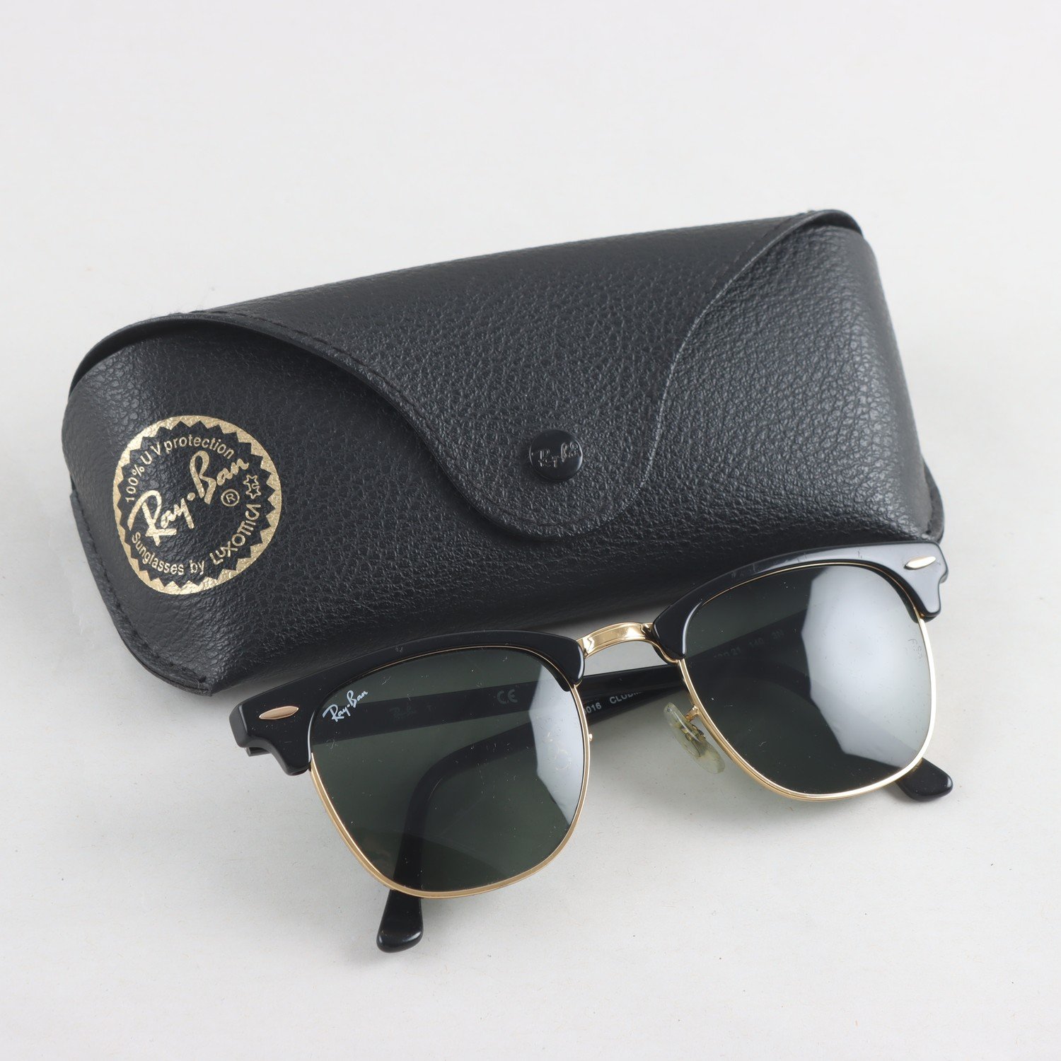 Solglasögon, acetat, metall, Ray Ban Clubmaster