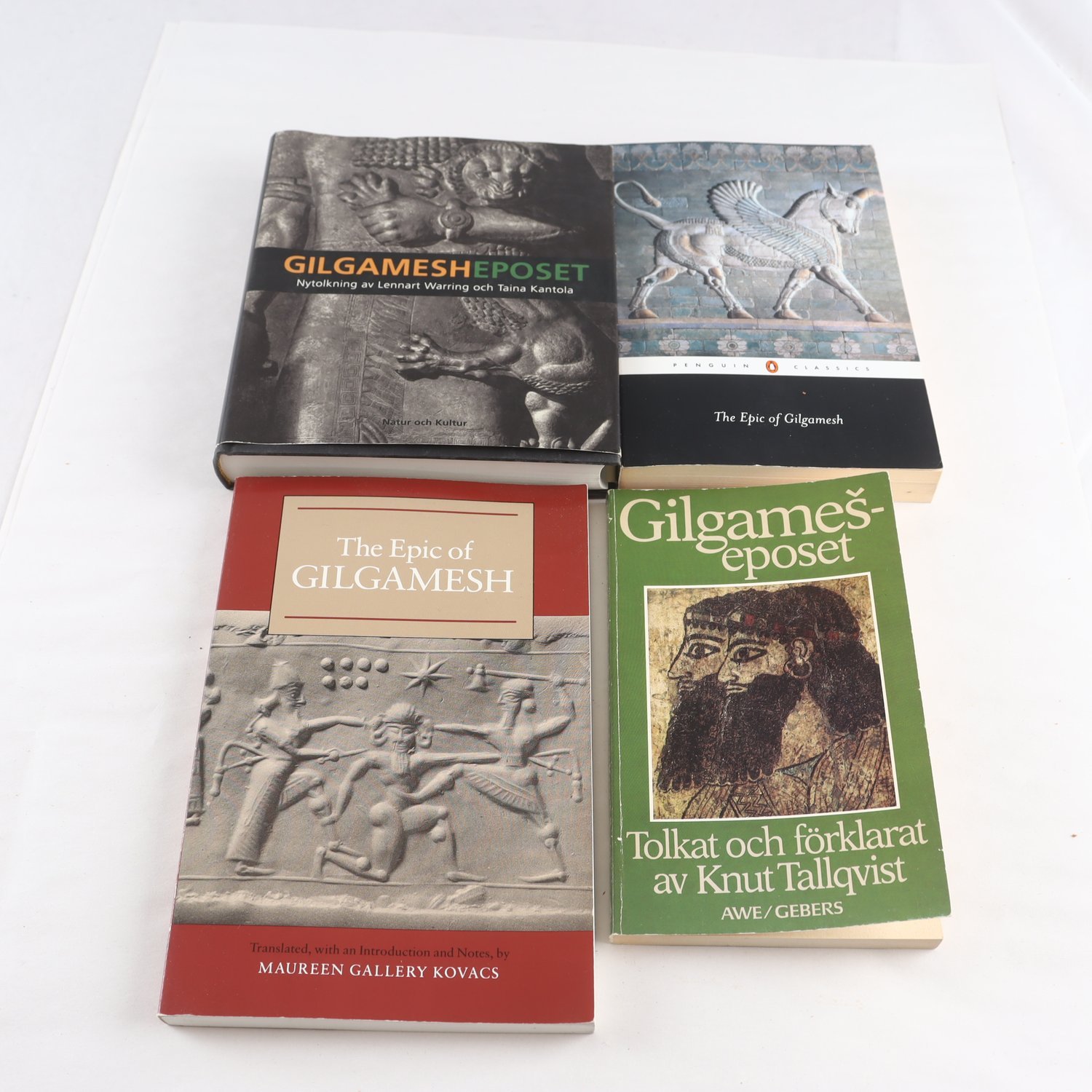 Gilgamesheposet, bokpaket med 4 olika tolkningar