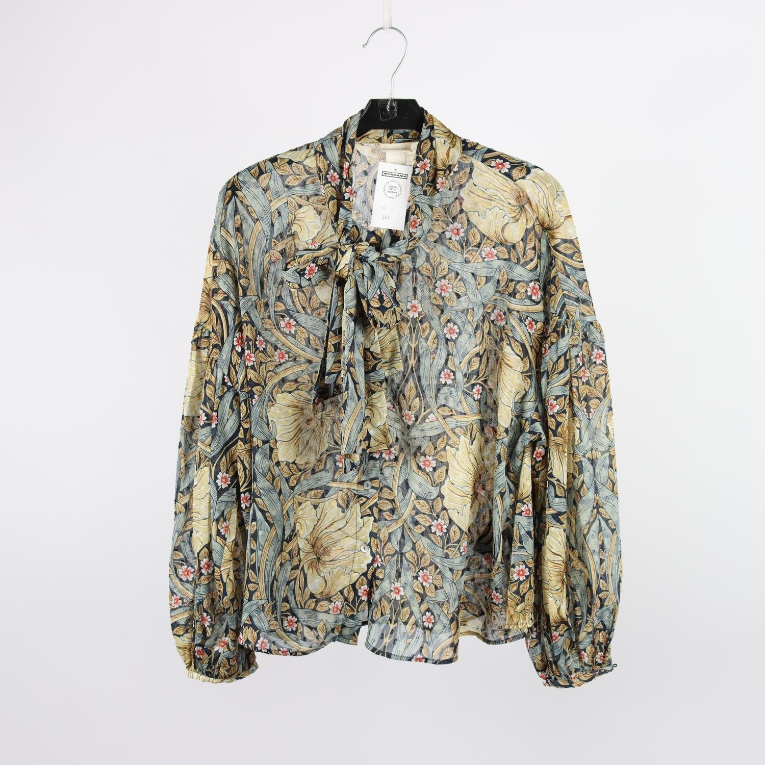 Blus, Morris & Co x H&M, mönstrad, stl. 38