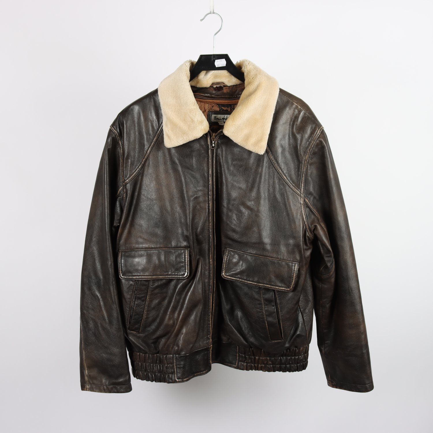 Skinnjacka, Molltan, vintage, 100% läder, stl. 52