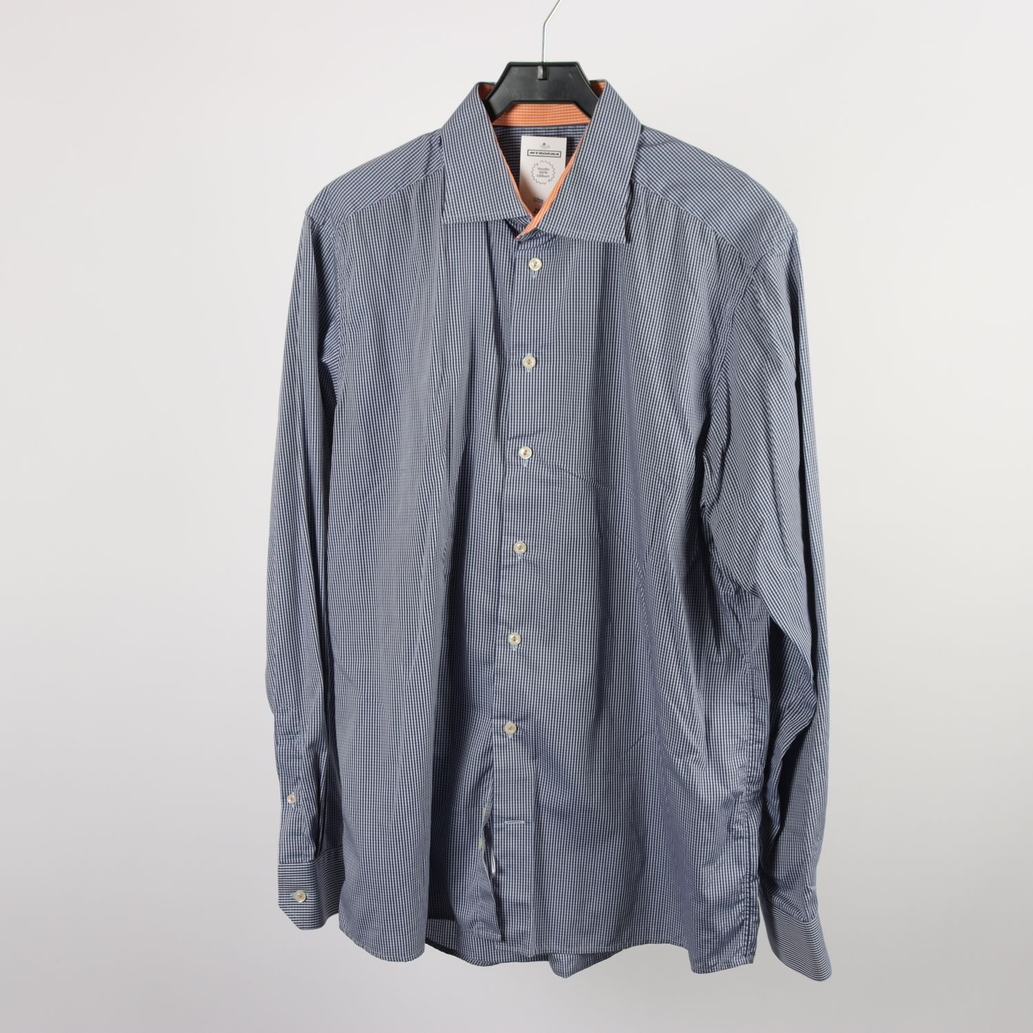 Skjorta, ETON, mönstrad, stl. 43 (XL)