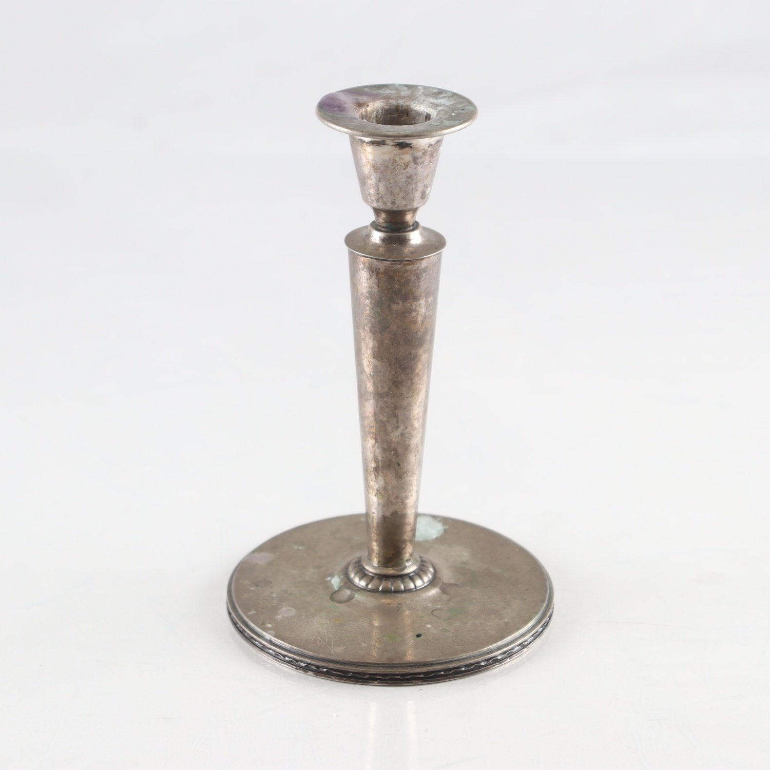 Ljusstake, Silver, stämplad kattfot och s