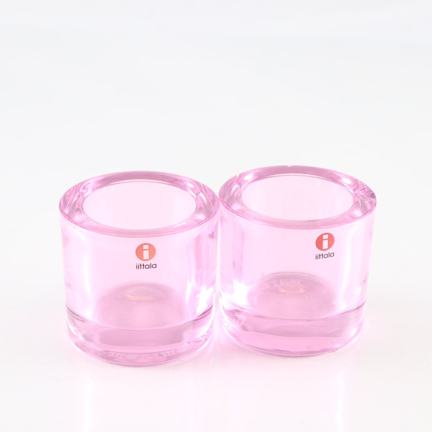 Ljuslyktor, Iittala, kivi, rosa, 2 st