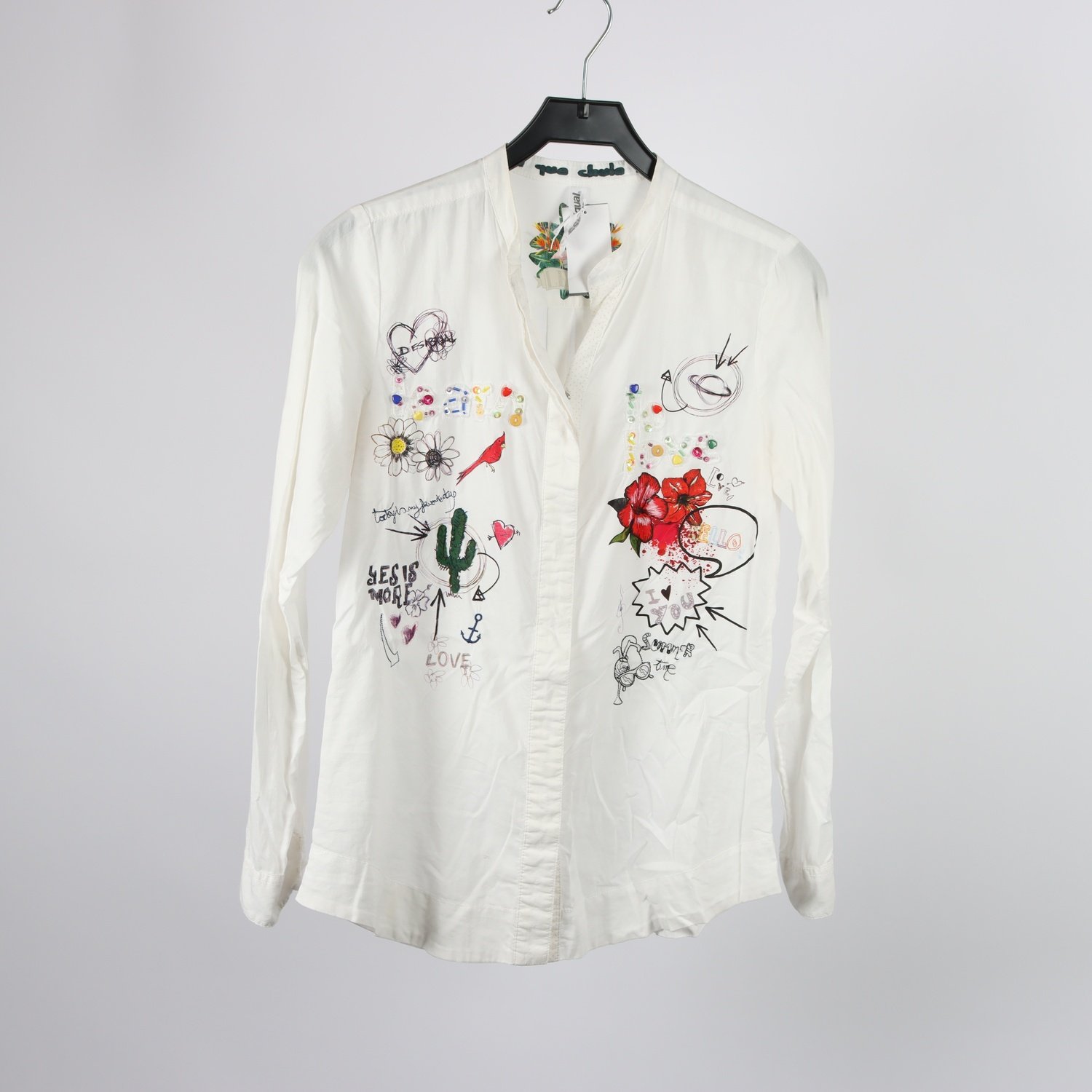 Blus, Desigual, vit, stl. S