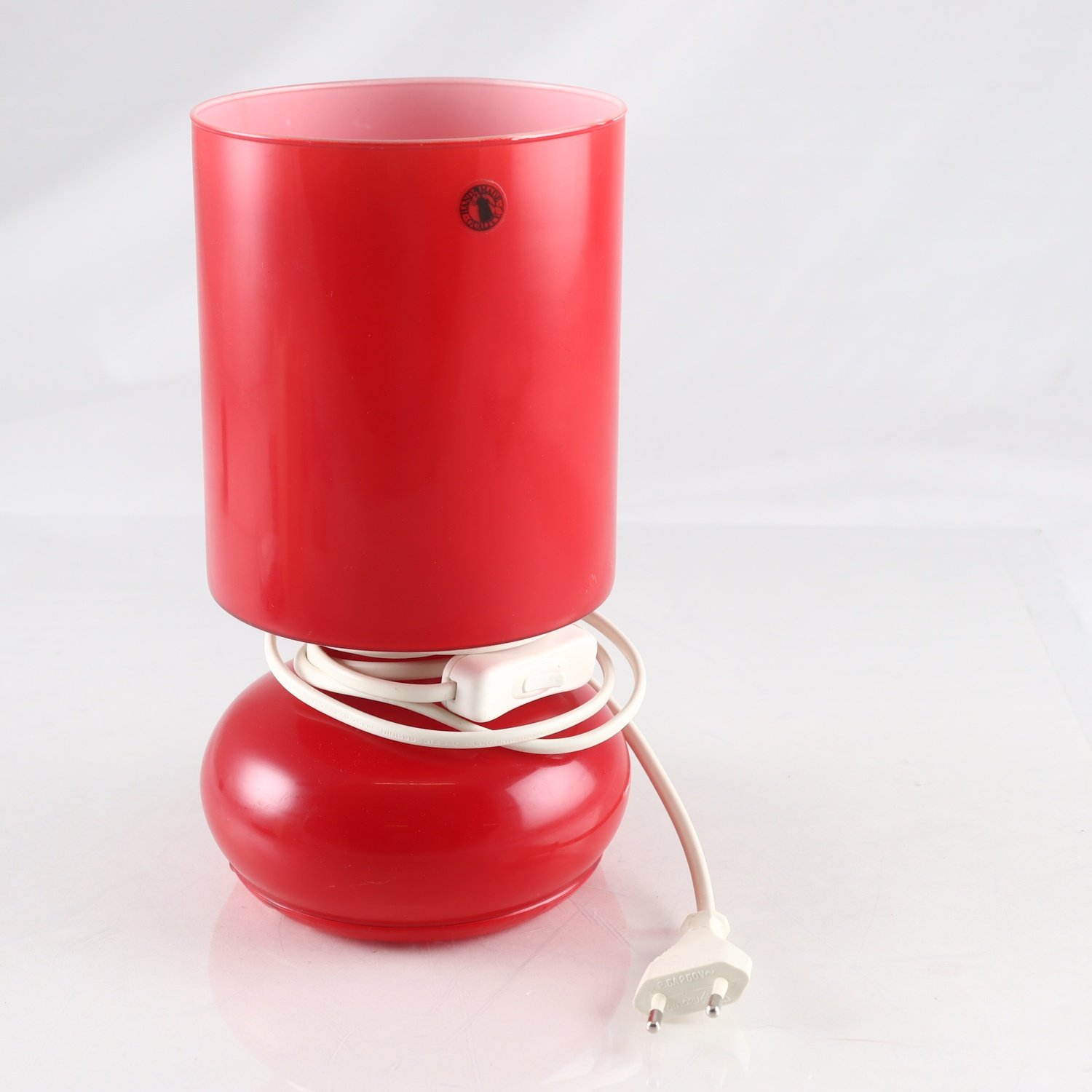 Lampa, bordslampa, IKEA, ”Lyktan”, röd. Samfraktas ej.