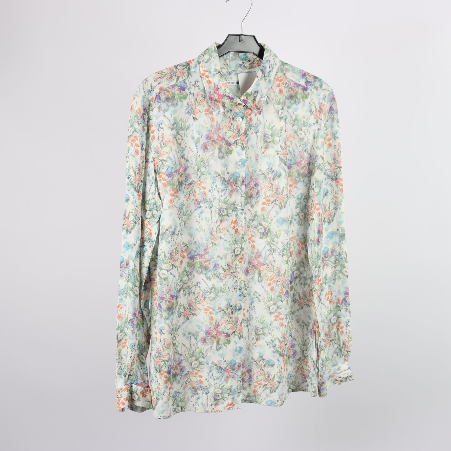 Blus, The Shirt Factory, blommig, stl. 38