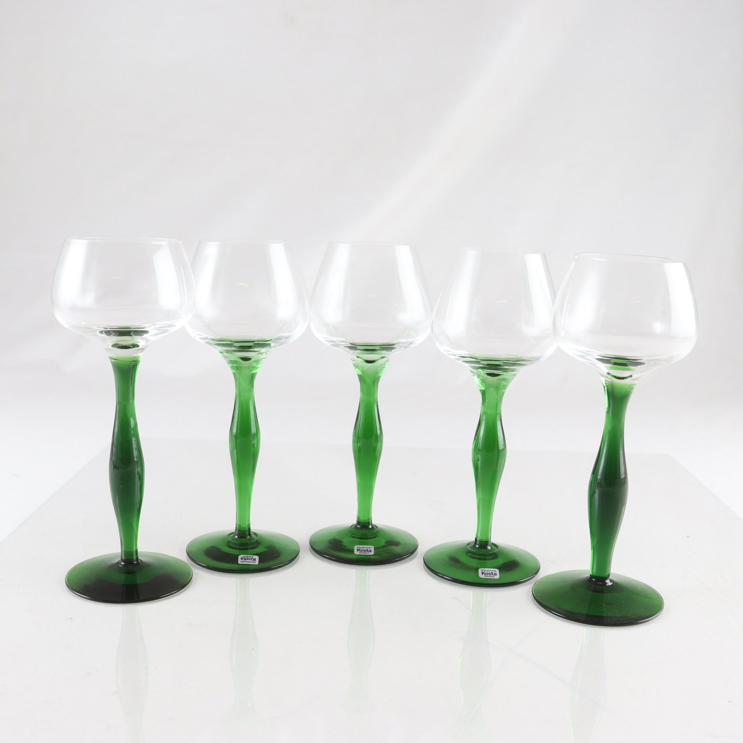 Vitvinsglas, Kosta, 5 st. Samfraktas ej.