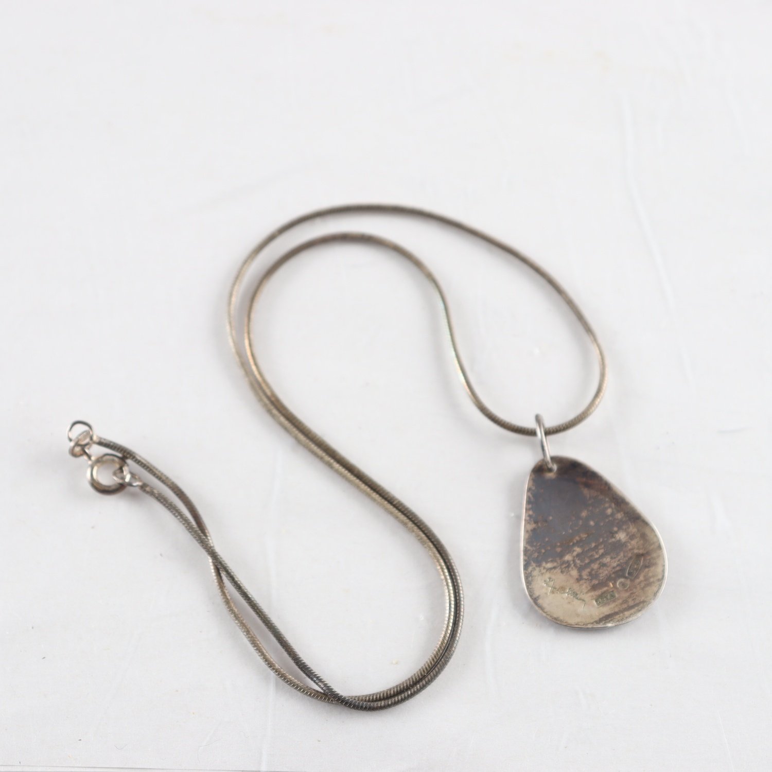 Halskedja med hänge, Efva Attling, silver 925.