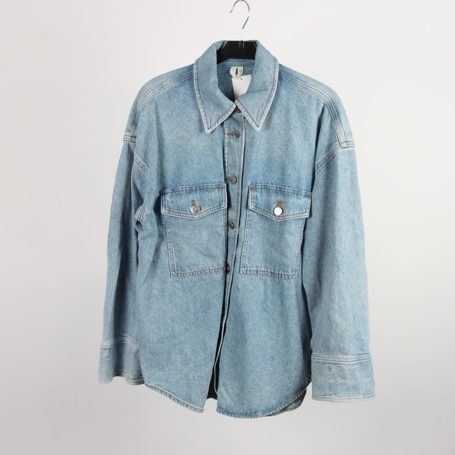 Jeansskjorta/overshirt, Arket, blå, stl. 38