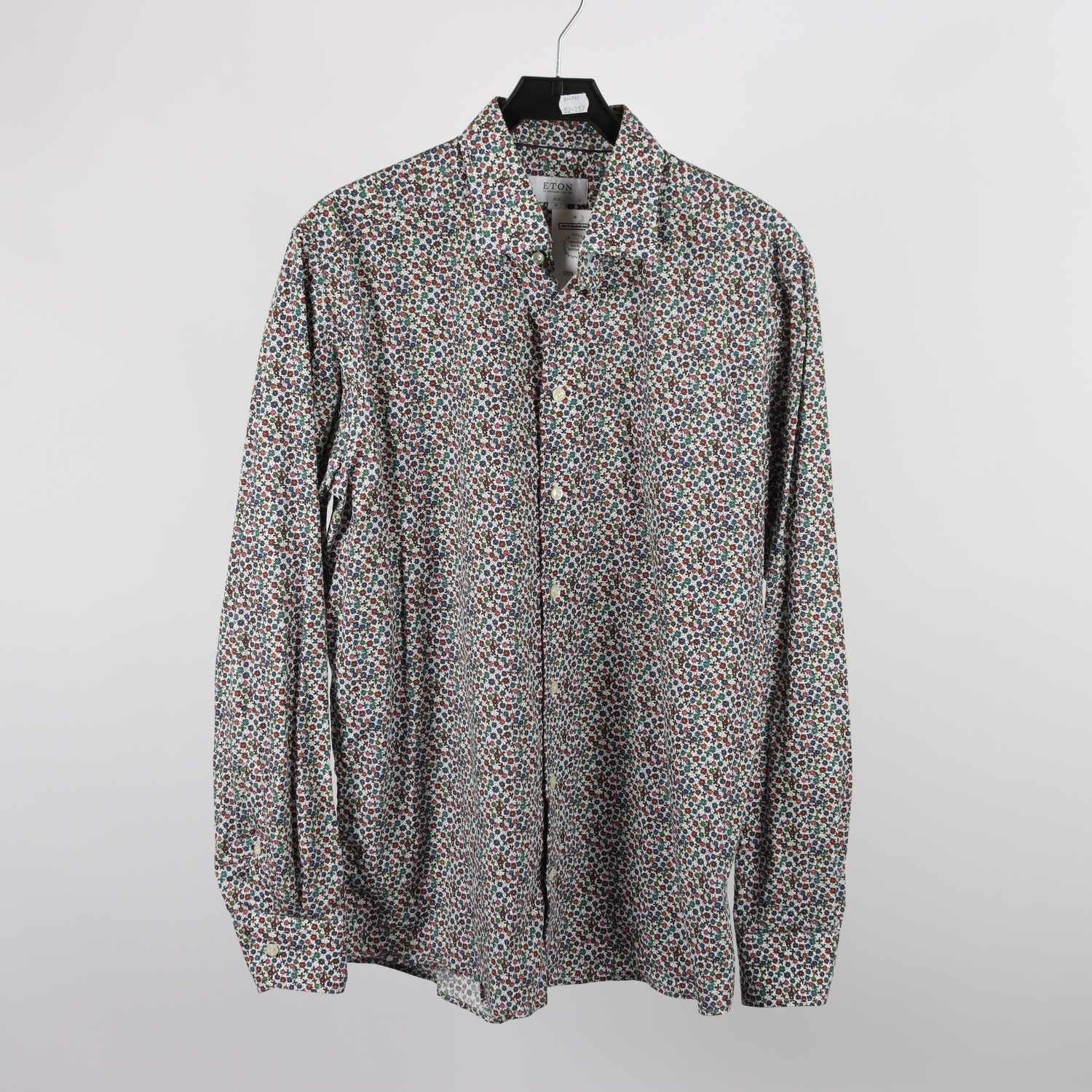 Skjorta, ETON, mönstrad, stl. 43 (XL)