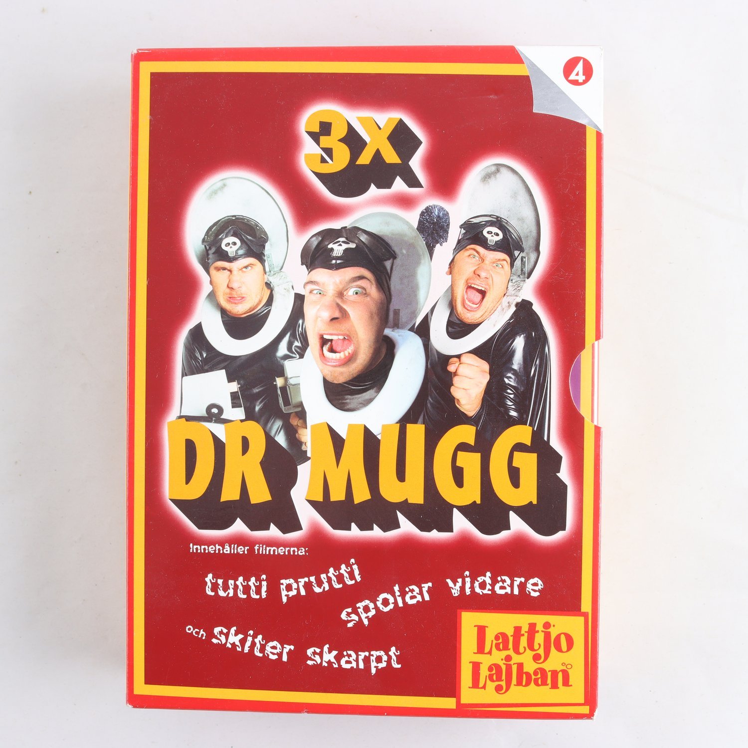 DVD Dr Mugg 3X, Tutti prutti, Spolar vidare, & Skiter skarpt