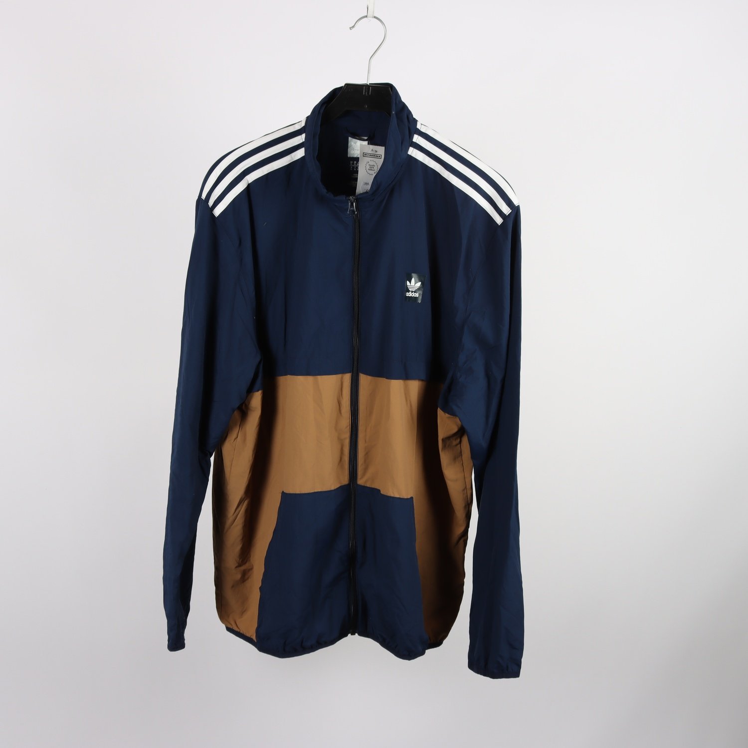Sportjacka, Adidas, blå/brun, stl. XL