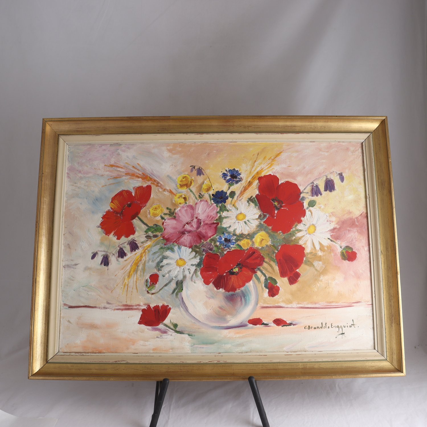 Olja på duk, Carin Brandels Engqvist, (1906-2004), sign. Endast avhämtning.