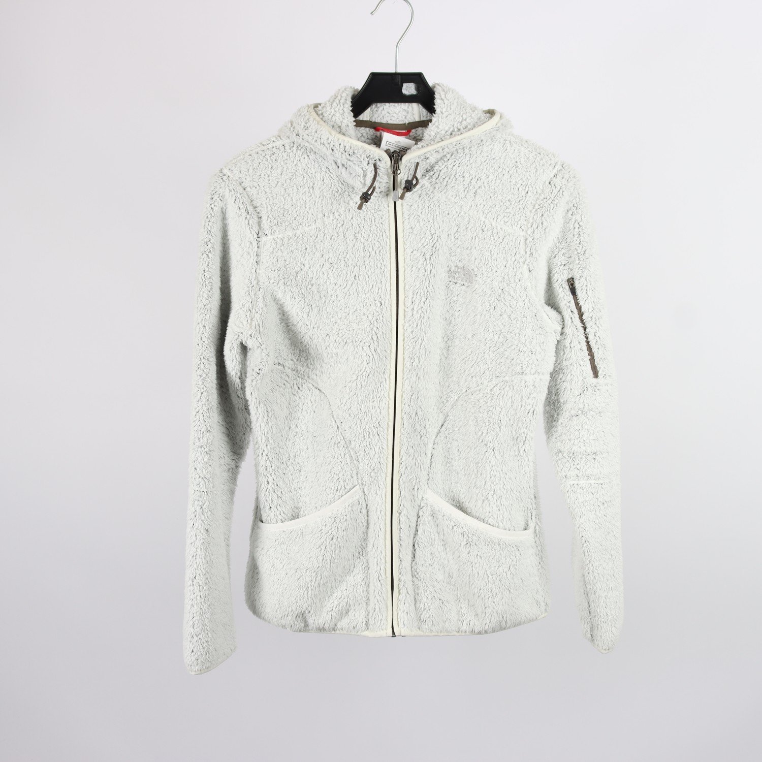 Fleecejacka, The North Face, grå vit, stl. M, svart, stl. M
