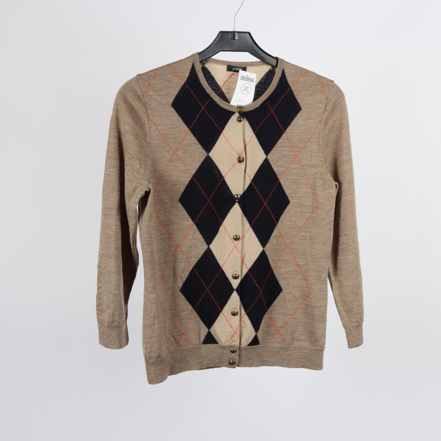 Kofta, J.Crew, brun, mönstrad, stl ca. XS/S
