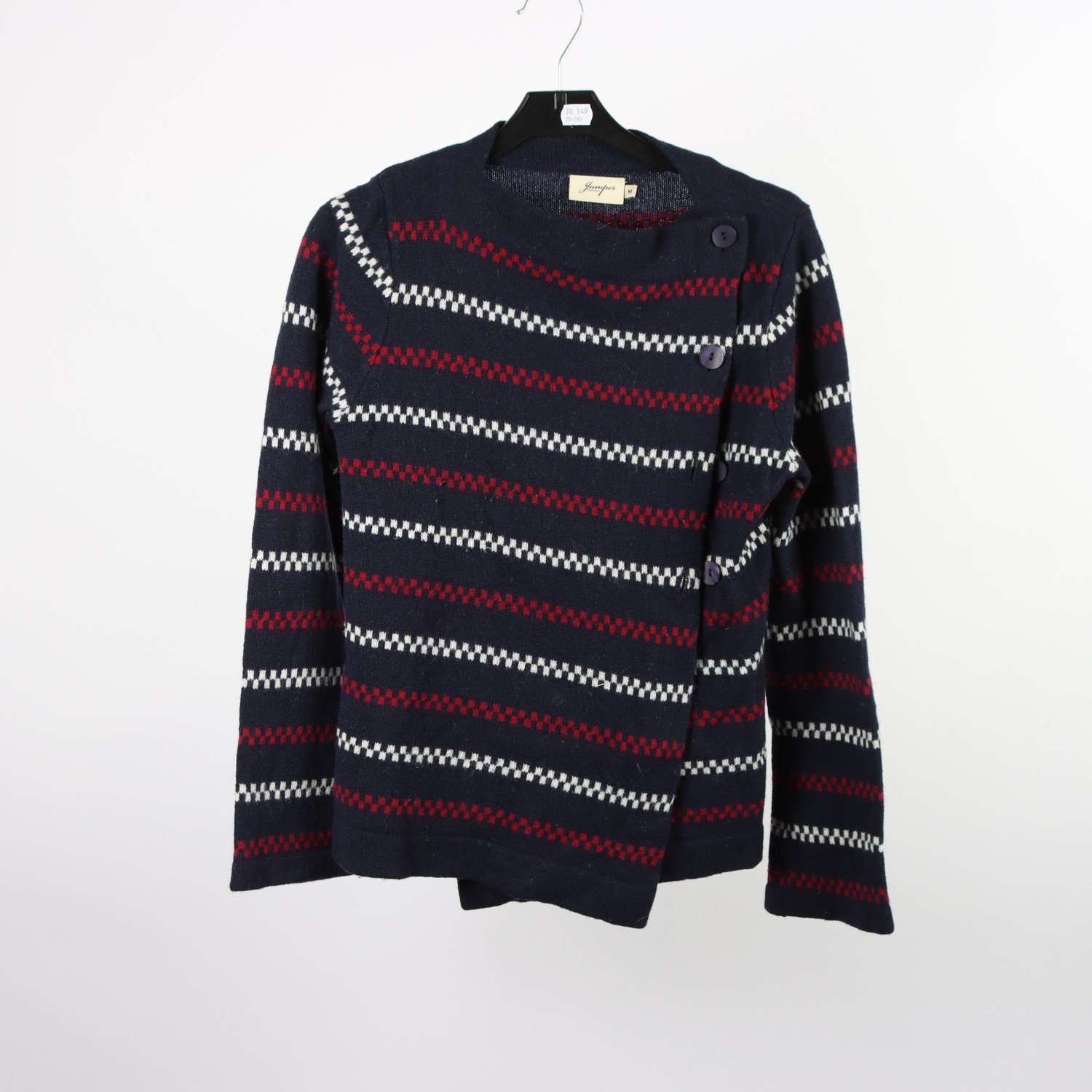 Stickad tröja, Jumperfabriken, 100% lammull, stl. M