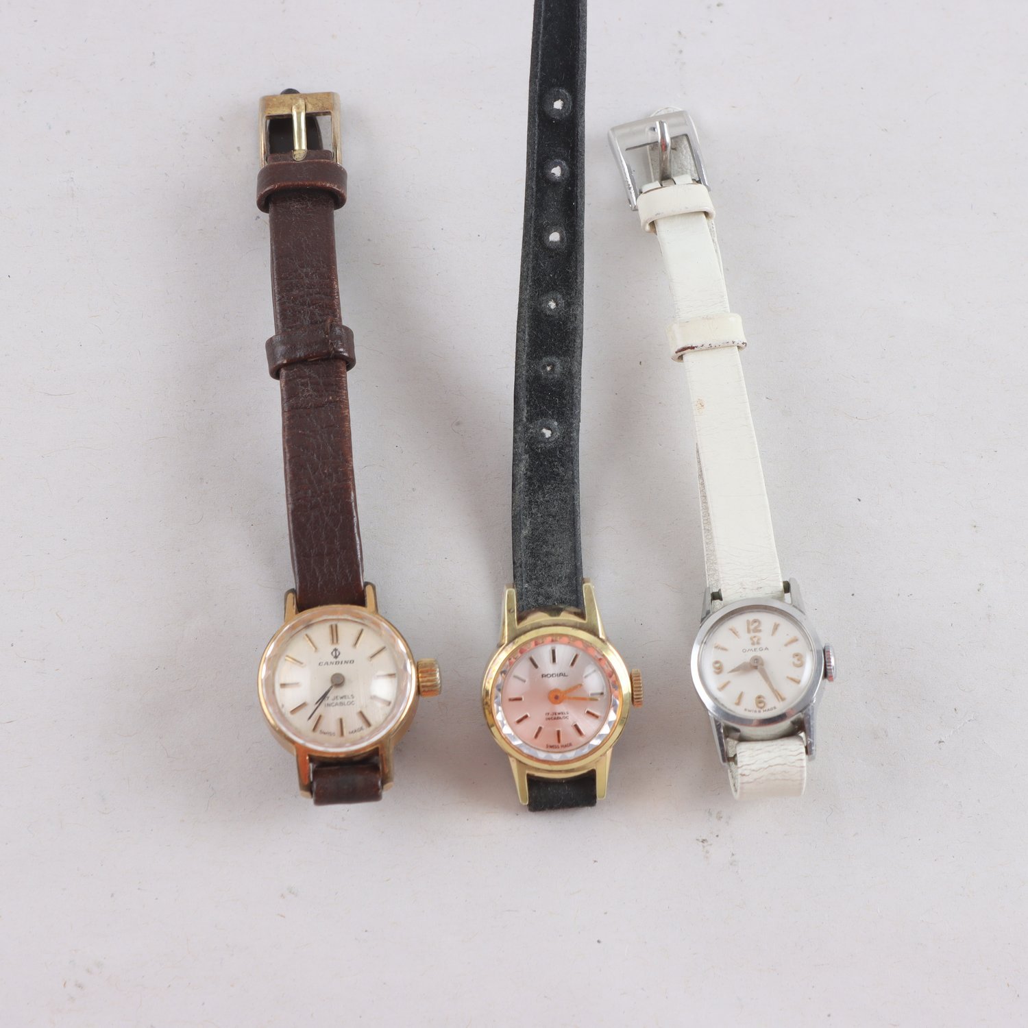 Armbandsur, Omega, Candino, Rodial, manuella, vintage