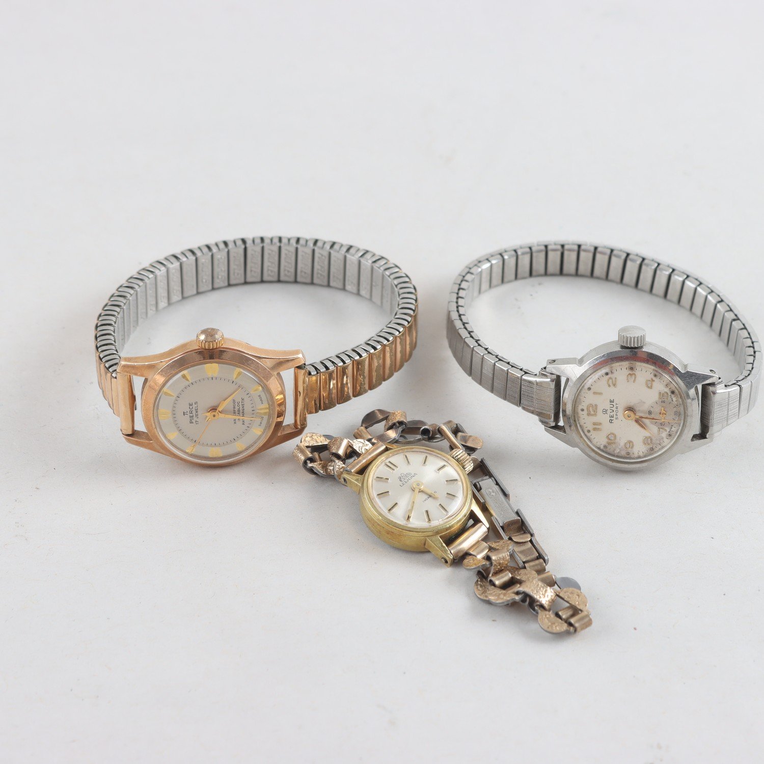 Armbandsur, Revue, Pierce, Leijona, manuella, vintage