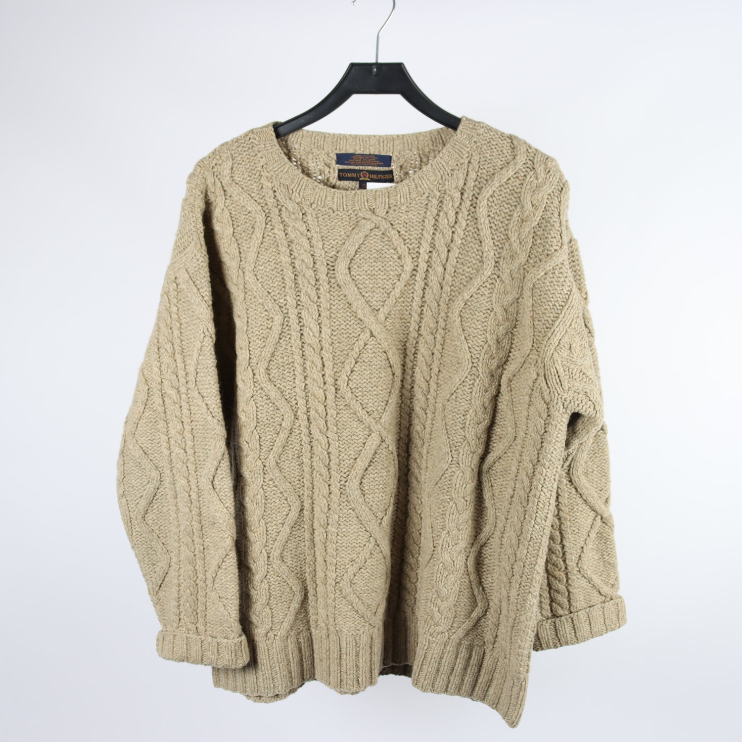 Tröja, Tommy Hilfiger, beige, ull, stl. M.