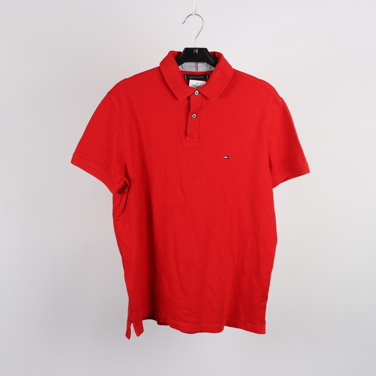 Pikétröja, Tommy Hilfiger, röd, stl. S