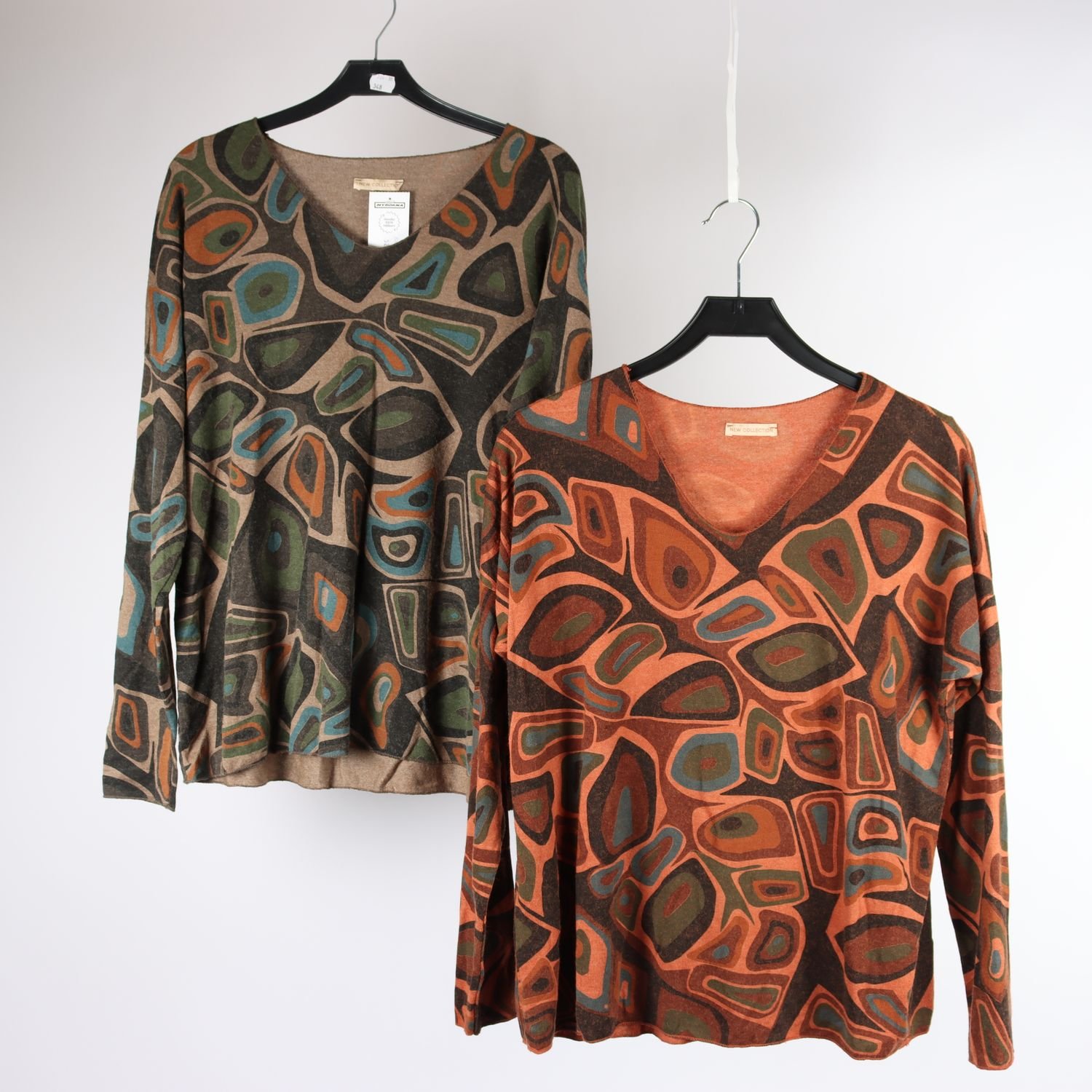 Tröja, New Collection, 2-pack, beige, orange, stl. ca. L
