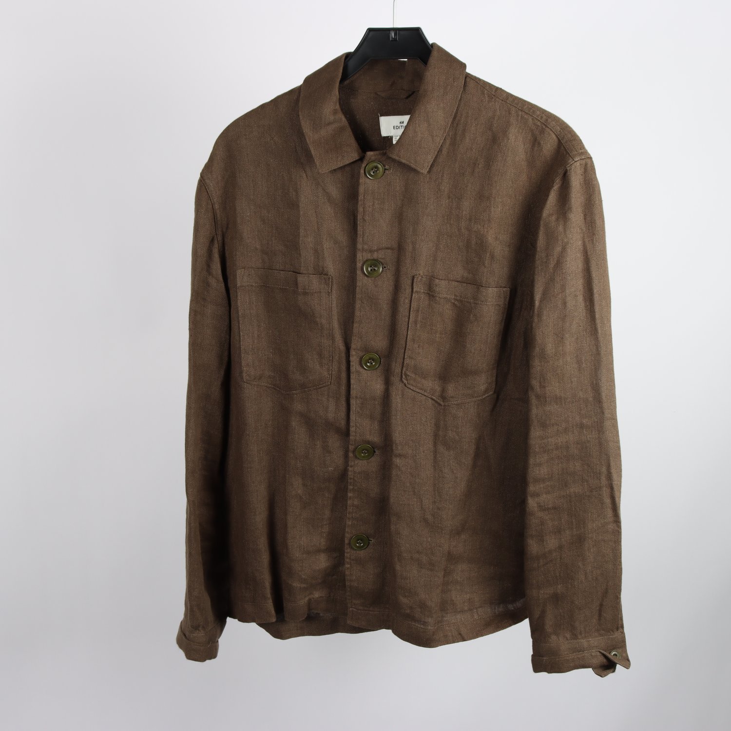 Skjorta, H&M Edition, brun, stl. M