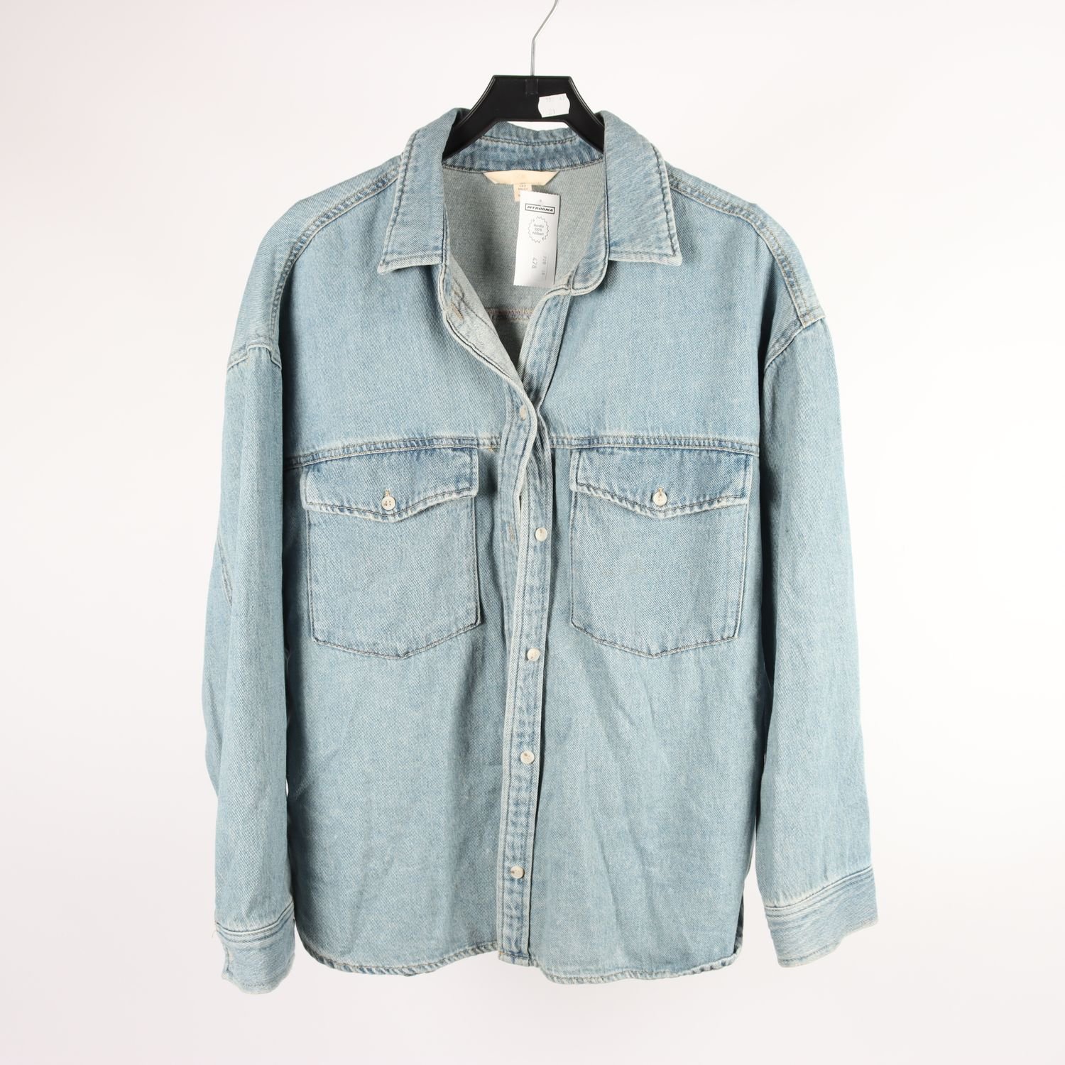 Jeansskjorta, H&M, blå, stl. S.